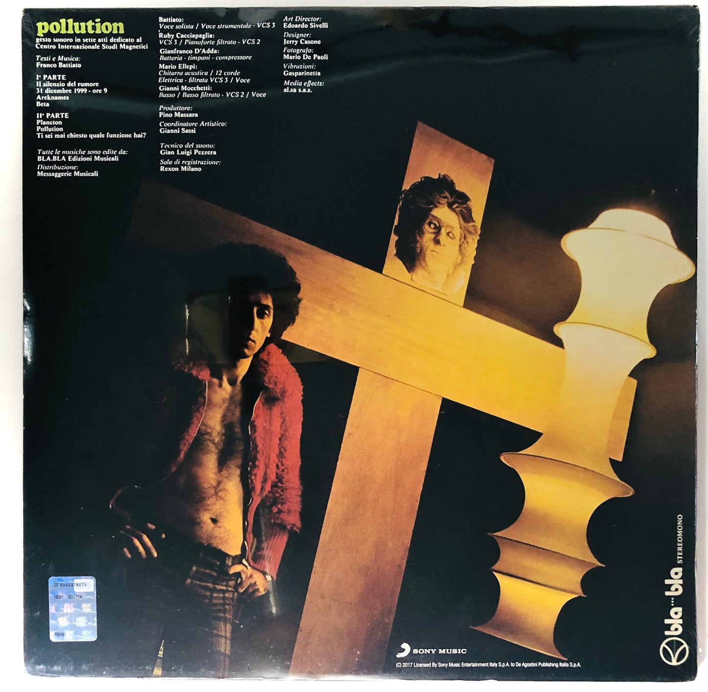 FRANCO BATTIATO - Pollution - Vinile Nero (Black Vinyl) (Ed. Bla Bla - 2017)