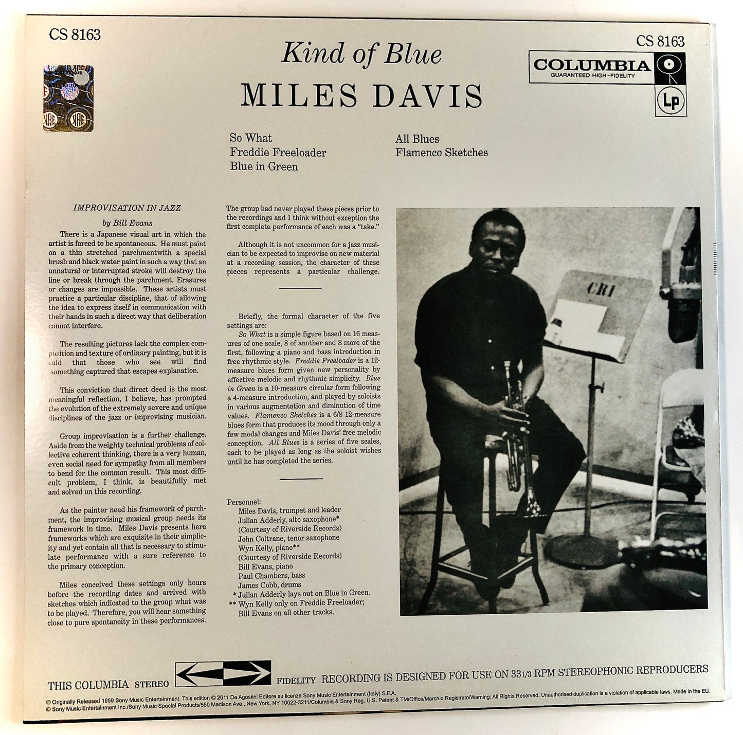 MILES DAVIS - Kind of Blue - Vinile Nero (Black Vinyl)