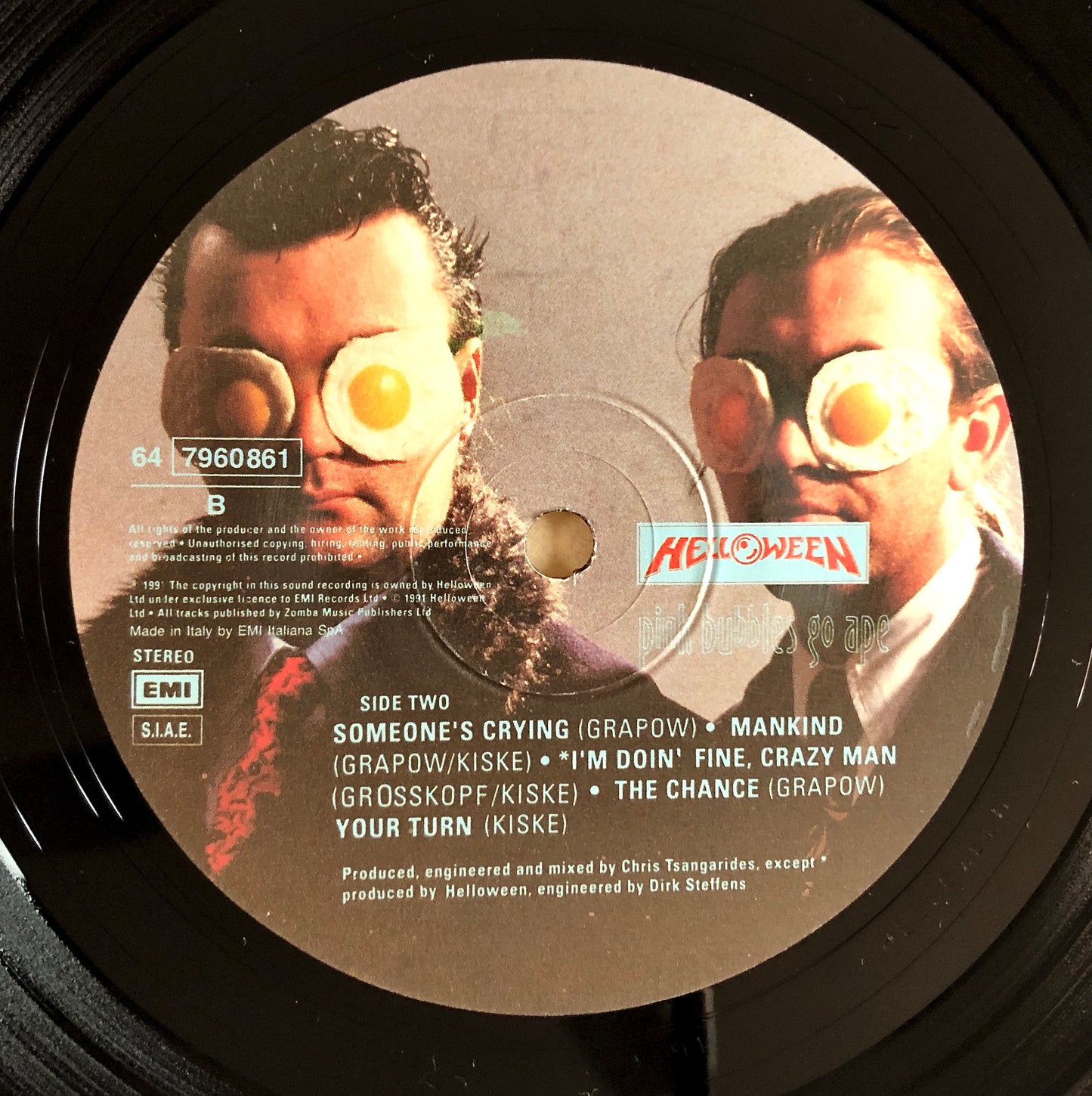 HELLOWEEN - Pink Bubbles go ape - Vinile Nero (Black Vinyl) (EMI 1991)