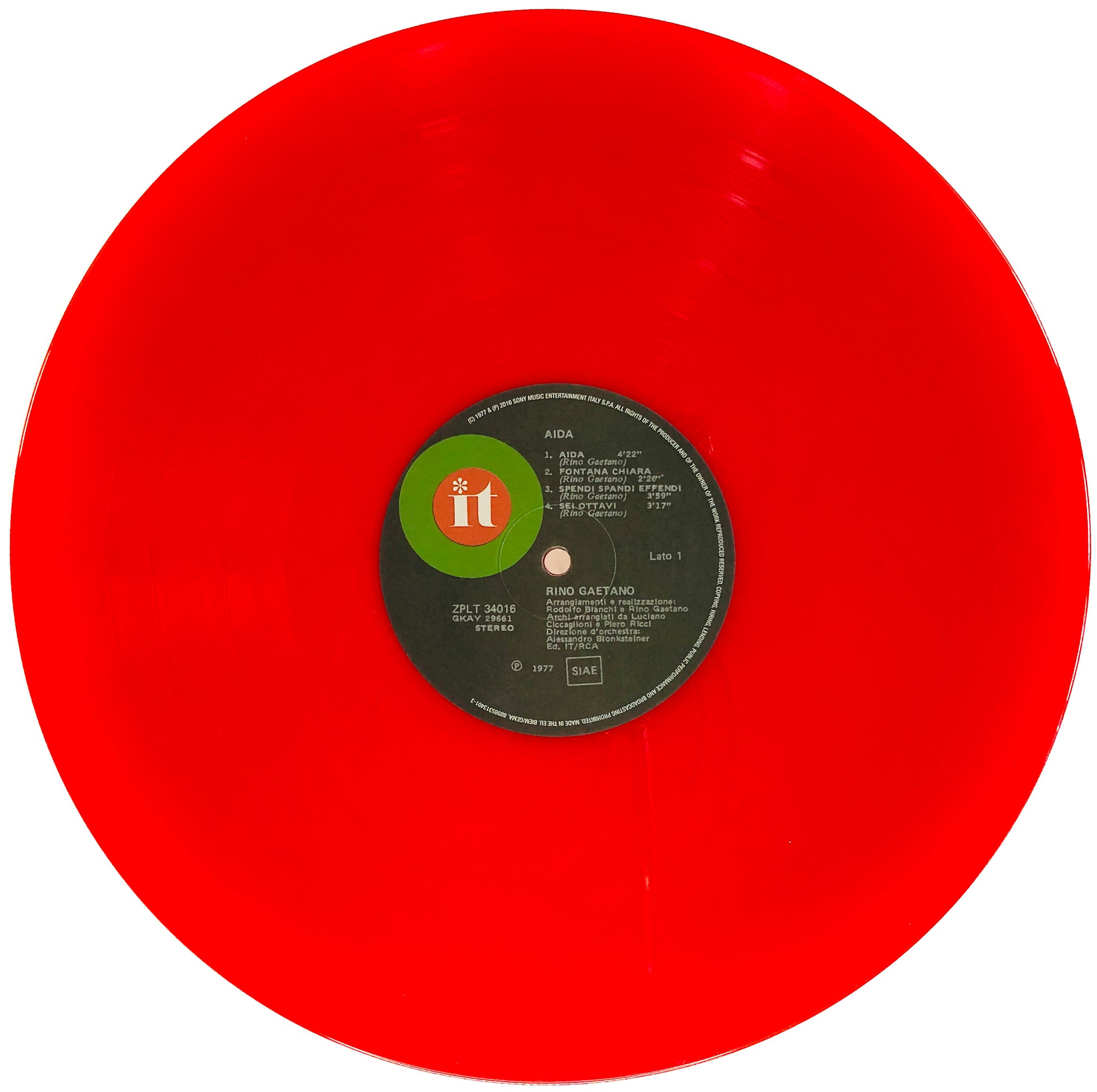 RINO GAETANO - Aida - Vinile Rosso Solido (Solid Red Vinyl)