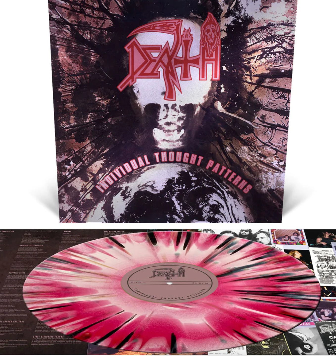 DEATH - Individual Thought Patterns - Vinile Tre Colori Splatter (Custom) + Toppa