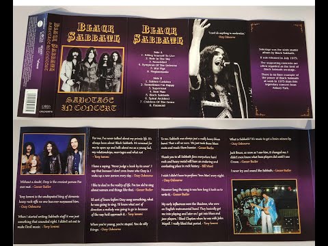 BLACK SABBATH - Sabotage in Concert - Musicassetta Viola (MC) (made in UK)