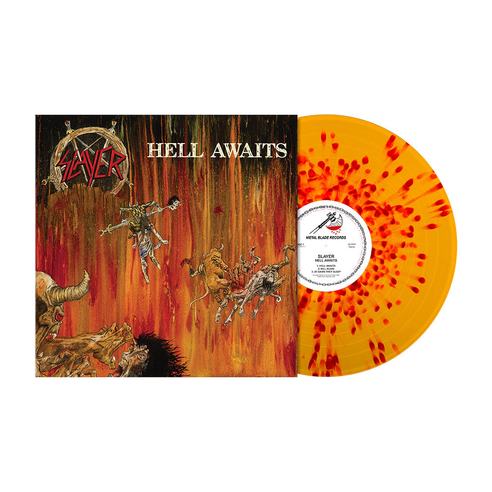 SLAYER - Hell Awaits - Vinile Arancione Rosso Splatter (made in USA)