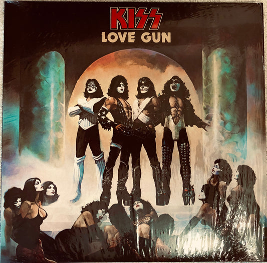 KISS - Love Gun - Vinile Nero Rimasterizzato + Toppa e Spilla