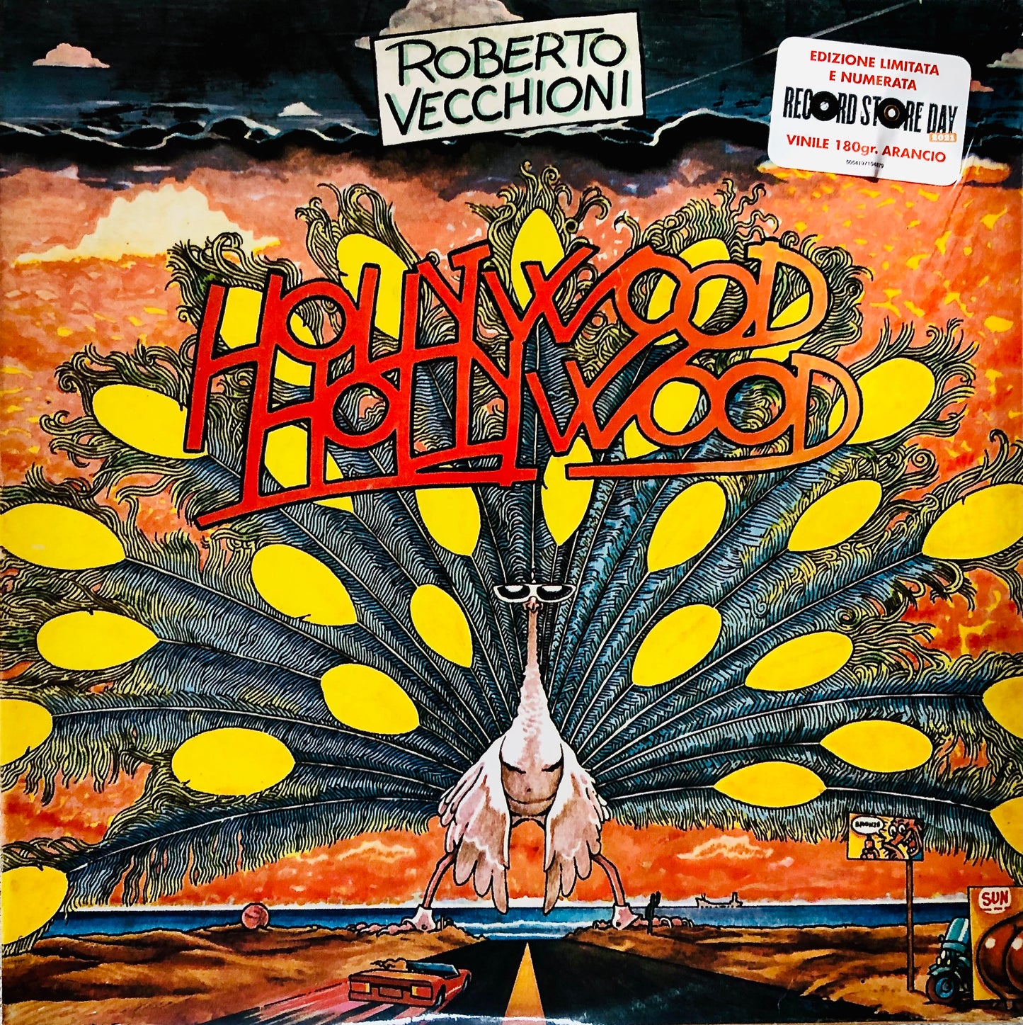 ROBERTO VECCHIONI - Hollywood Hollywood - Vinile Arancione Trasparente Record Store Day 2021 (Ed. Lim. Num. 1000 copie)