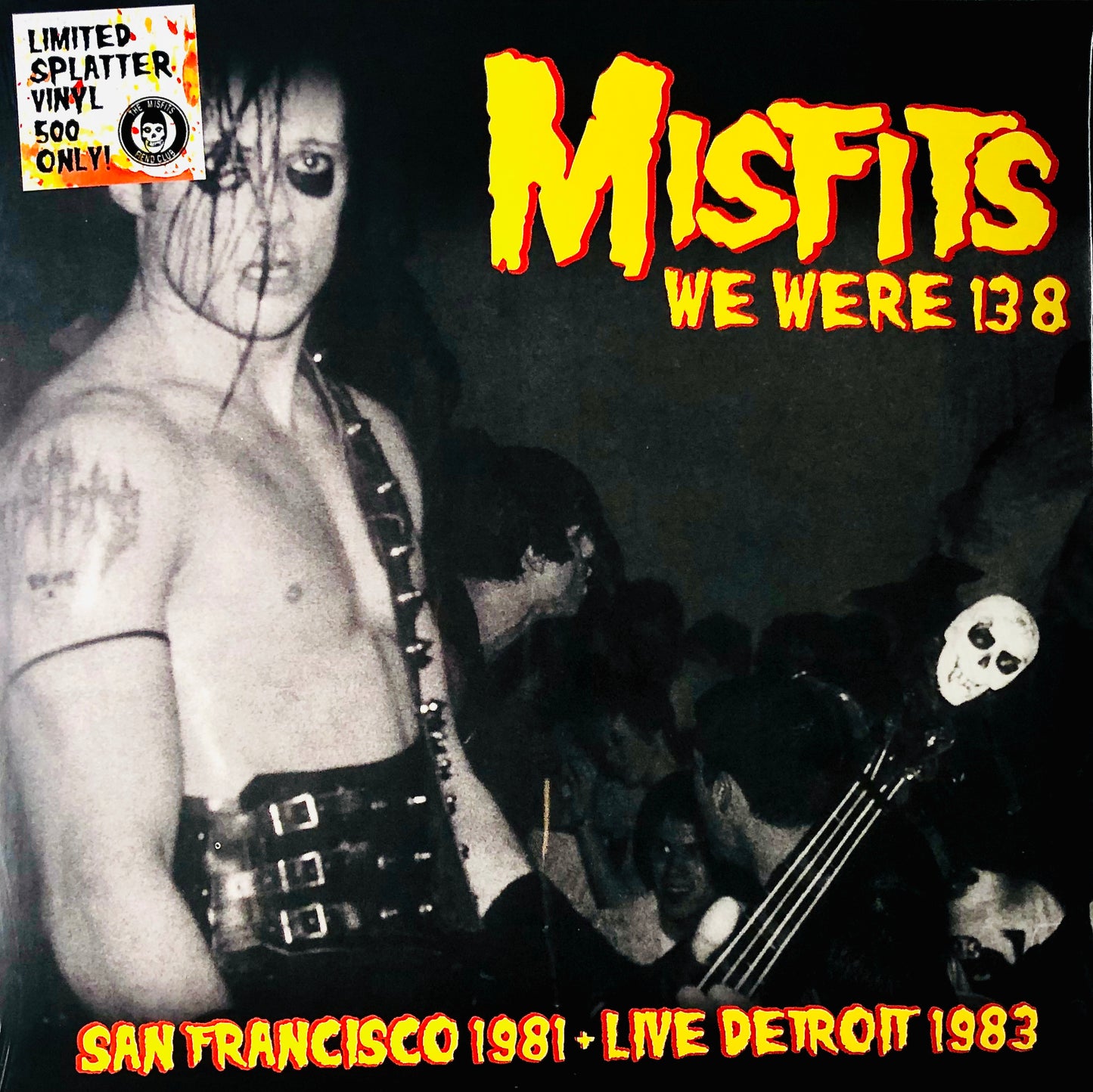 MISFITS - We Were 138: San Francisco 1981 + Live Detroit 1983 - Vinile Rosso / Giallo Splatter + Spille e Toppa