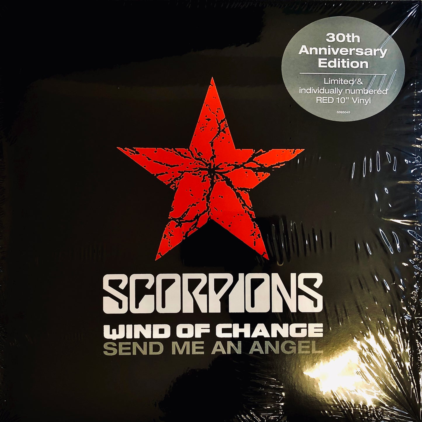 SCORPIONS - Wind of Change / Send me an Angel - 45rpm Rosso Trasparente + Toppa e Spilla (Ed. Limitata 30° Anniversario)