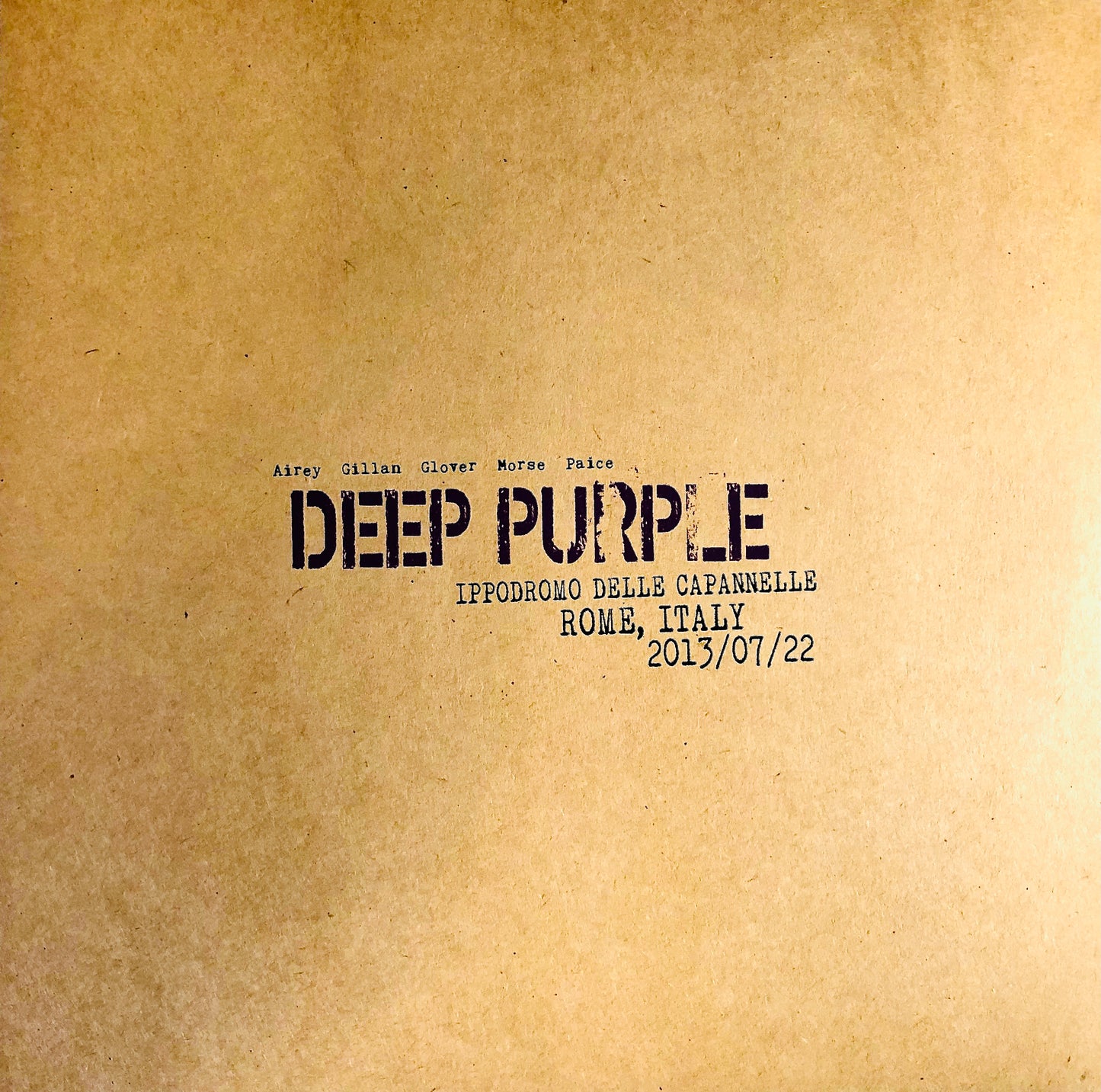 DEEP PURPLE - Live Ippodromo delle Capannelle (Rome,Italy) 22/07/2013 - Triplo Vinile Porpora