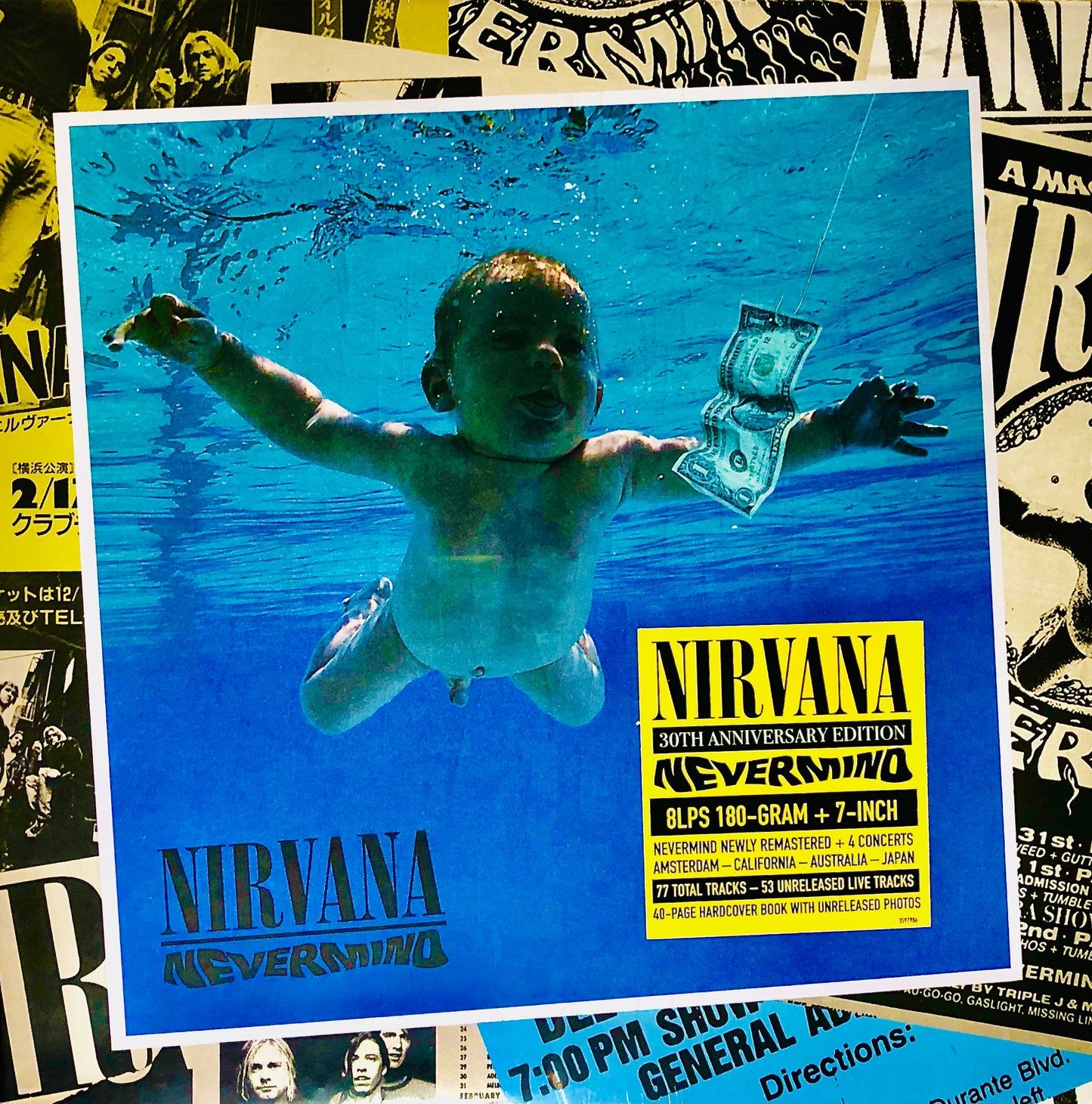 NIRVANA - Nevermind - 30th Anniversary (Deluxe Box Edition) (n° 8 LPs 12" + n° 1 45rpm 7")