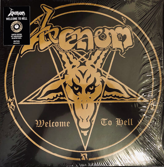 VENOM - Welcome to Hell - Vinile Dorato Splatter Nero (Ed. 40° Anniversario)