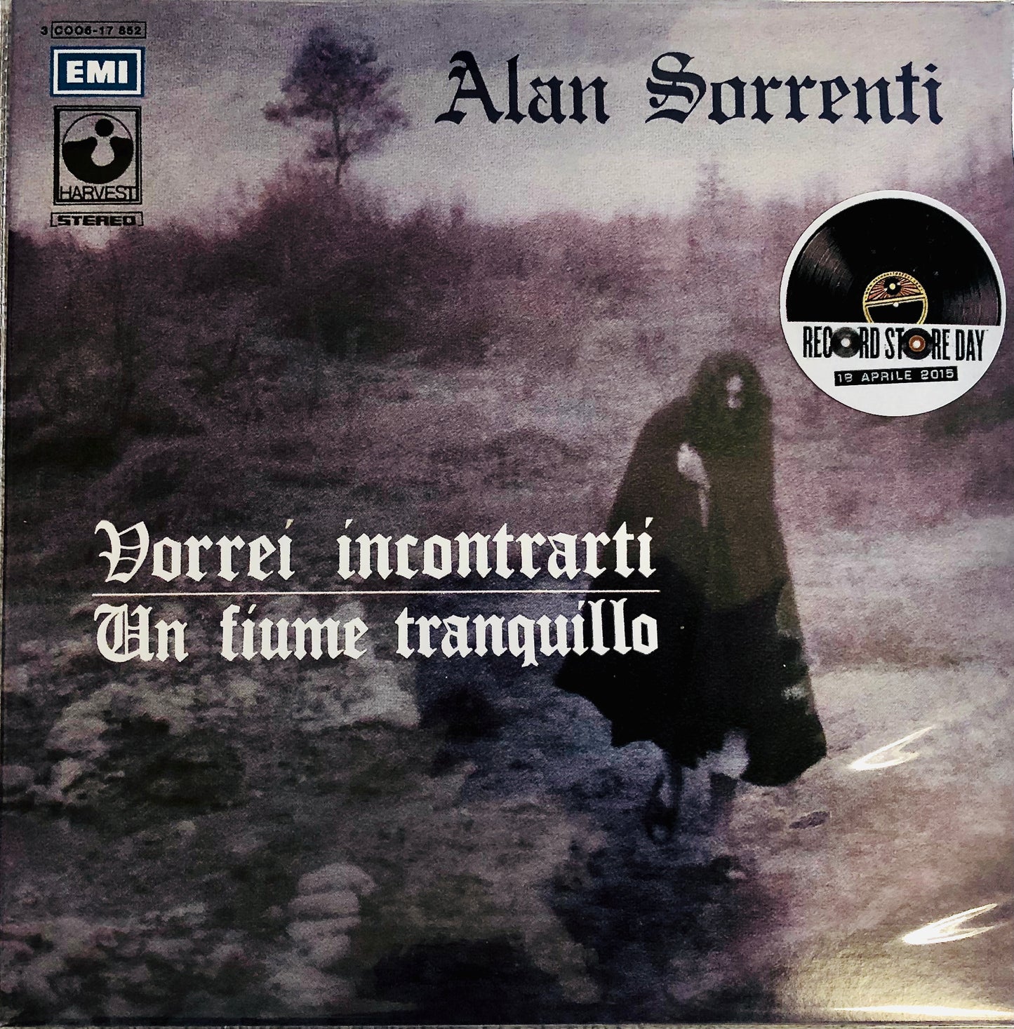 ALAN SORRENTI - Vorrei Incontrarti / Un Fiume Tranquillo - 45rpm Vinile Nero (7" Black)