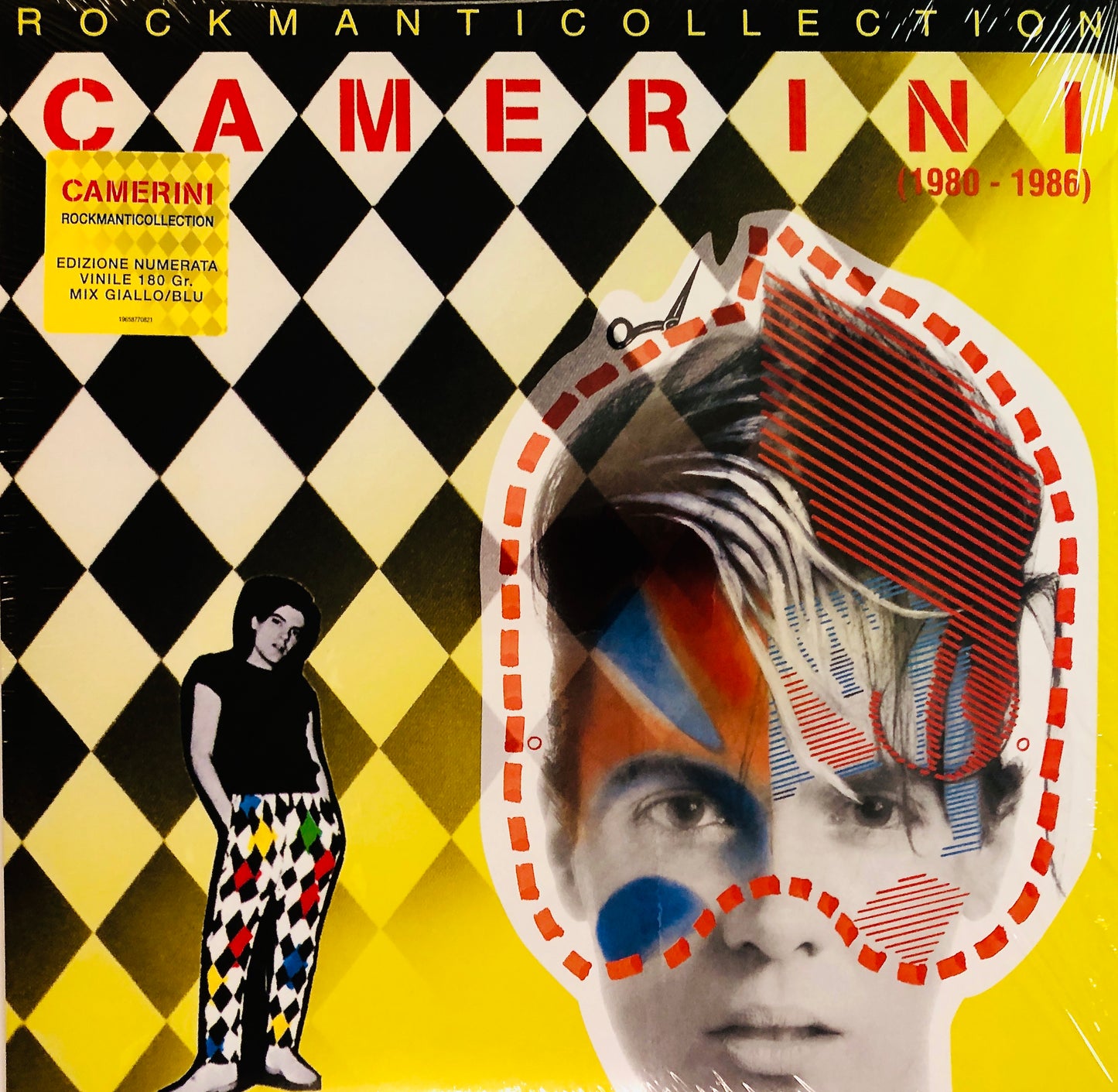 ALBERTO CAMERINI - Rockmanticollection (1980-1986) - Vinile Giallo / Blu Solido