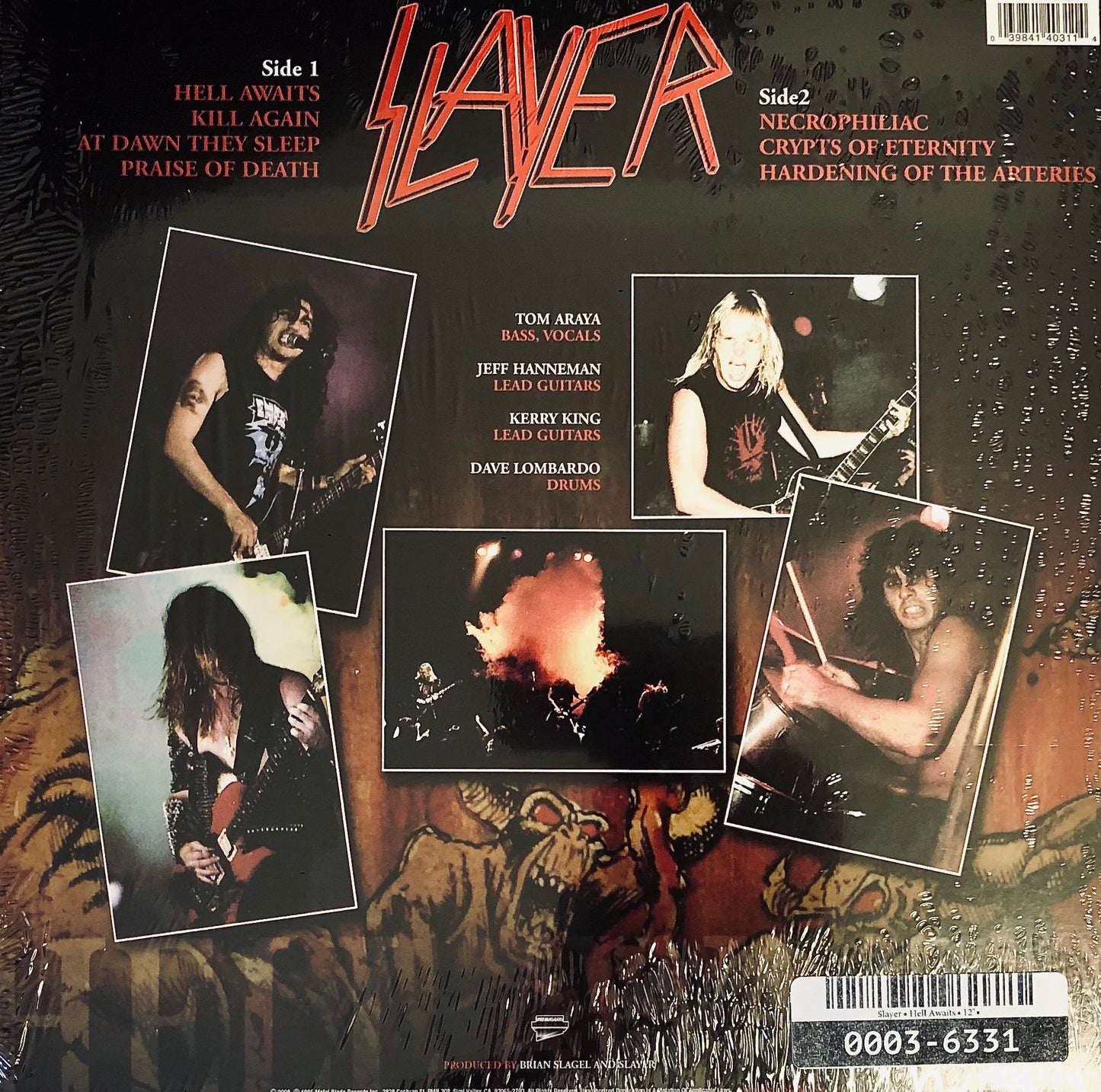 SLAYER - Hell Awaits - Vinile Arancione Trasparente (made in USA - Metal Blade Records)