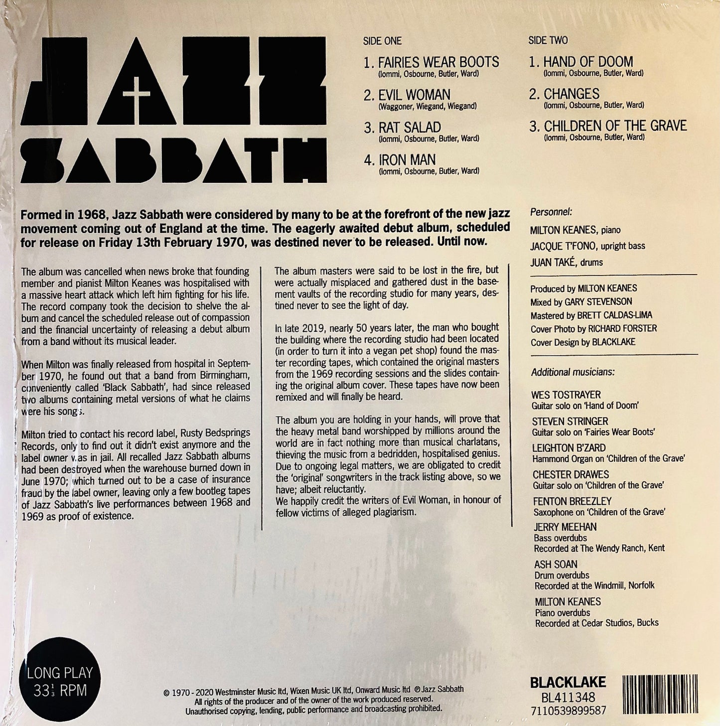 JAZZ SABBATH - Jazz Sabbath (#1) - Vinile Nero (Black Vinyl)