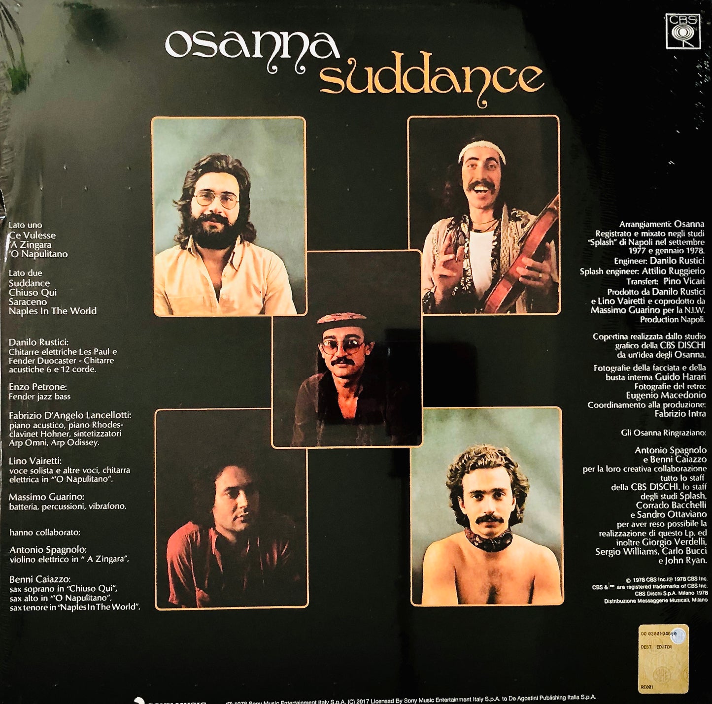 OSANNA - Suddance - Vinile Nero