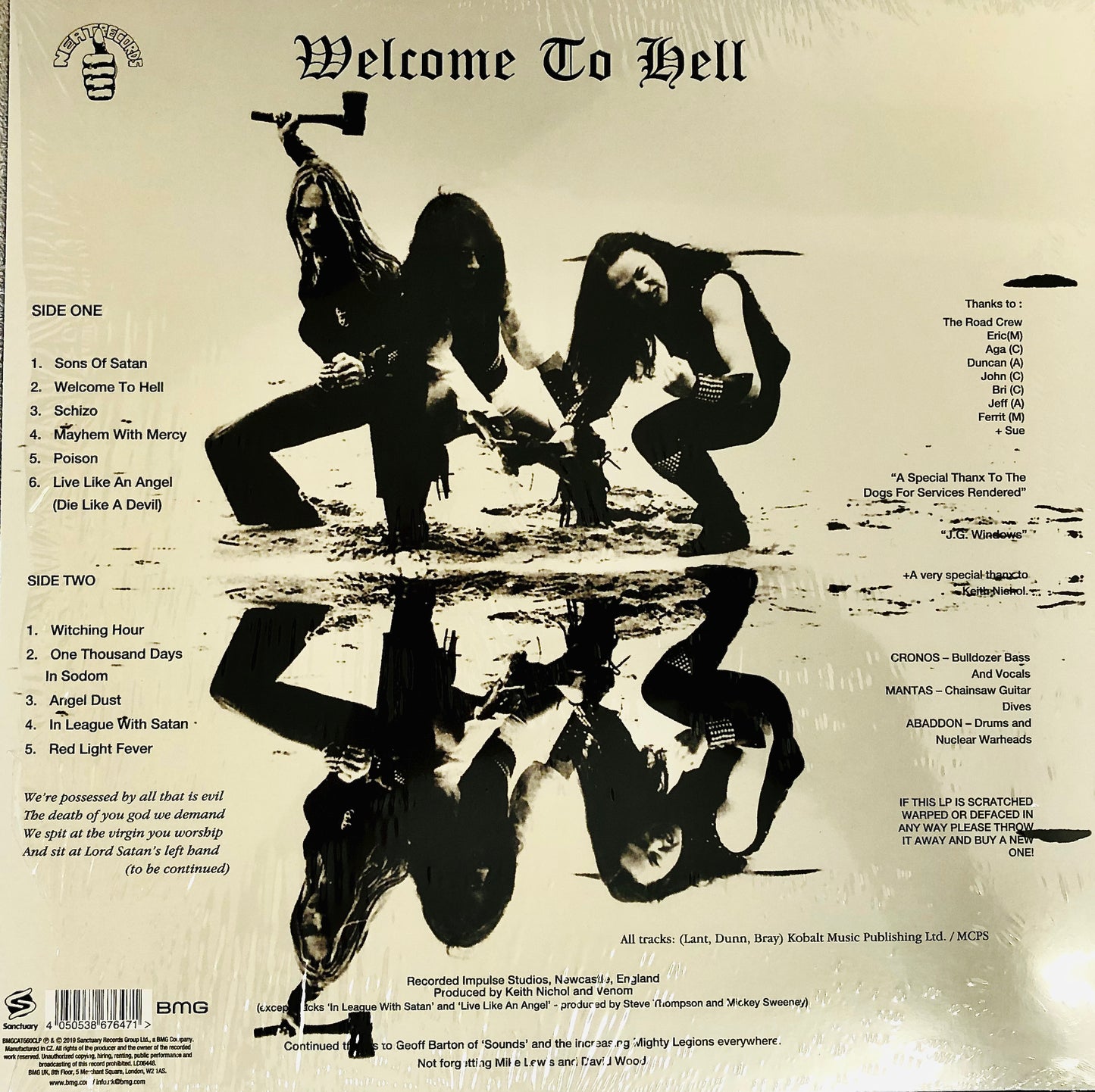 VENOM - Welcome to Hell - Vinile Dorato Splatter Nero (Ed. 40° Anniversario)