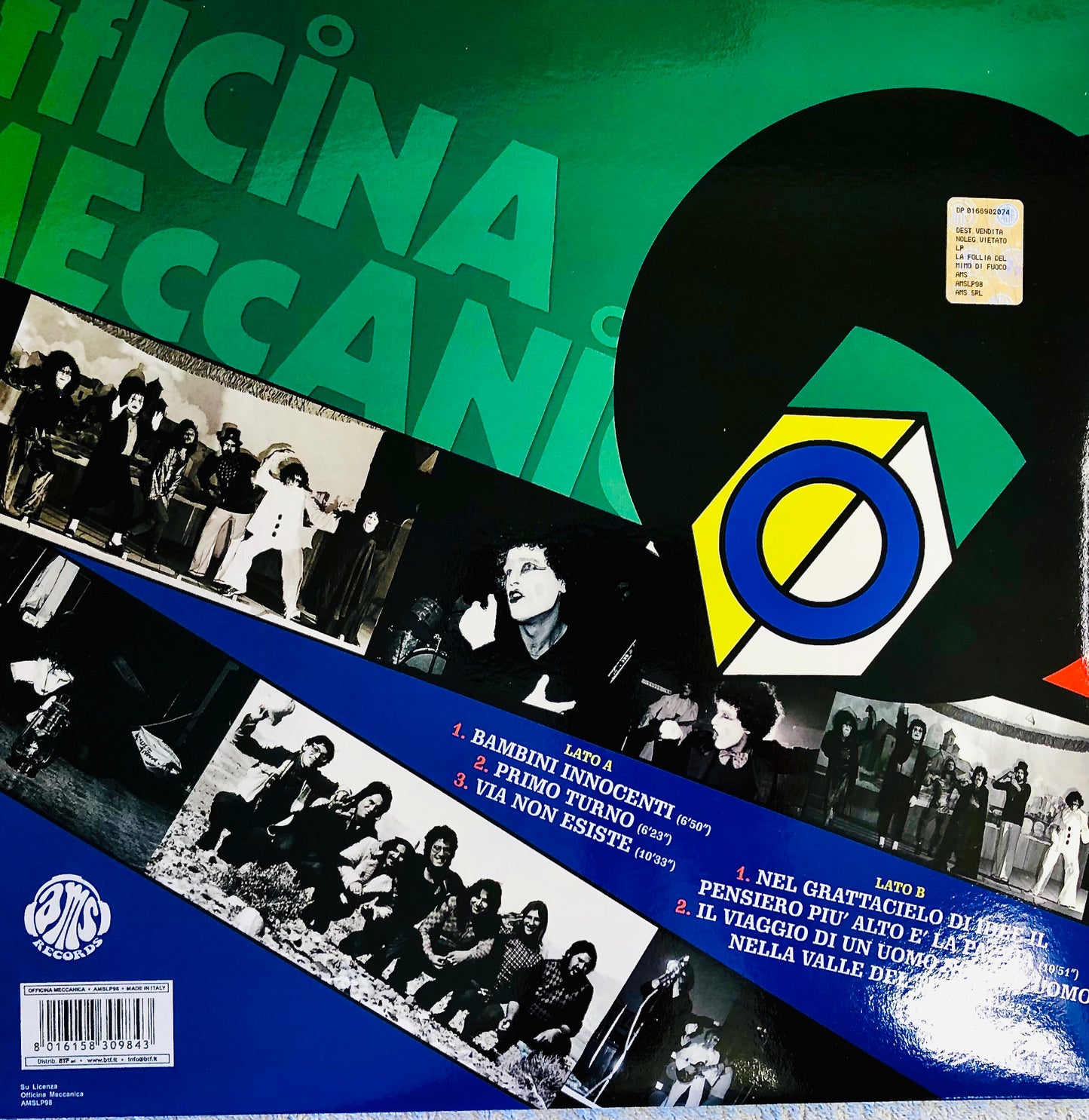 OFFICINA MECCANICA - La Follia del Mimo di Fuoco - Vinile Nero Rimasterizzato