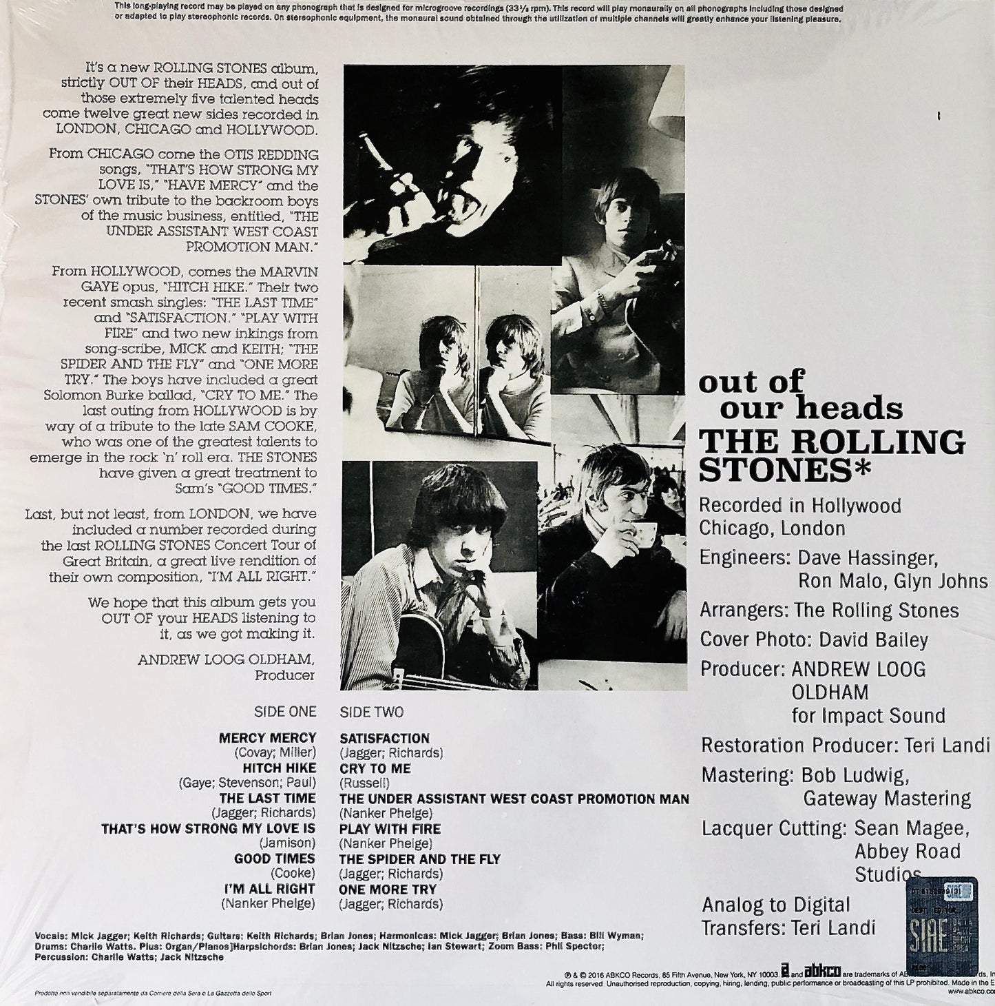 ROLLING STONES - Out of Our Heads -  Vinile Nero (Black Vinyl)