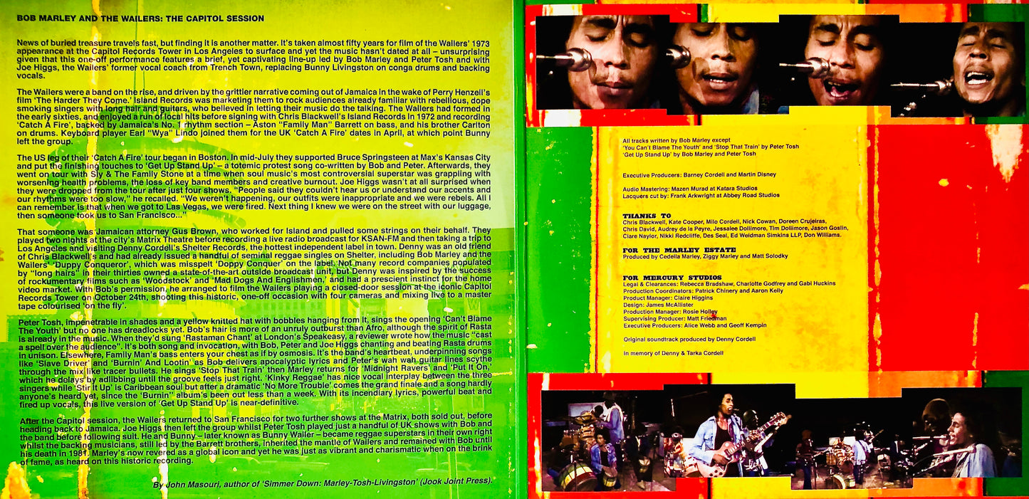 BOB MARLEY AND THE WAILERS - The Capitol Session ’73 - Doppio LP Rosso / Verde