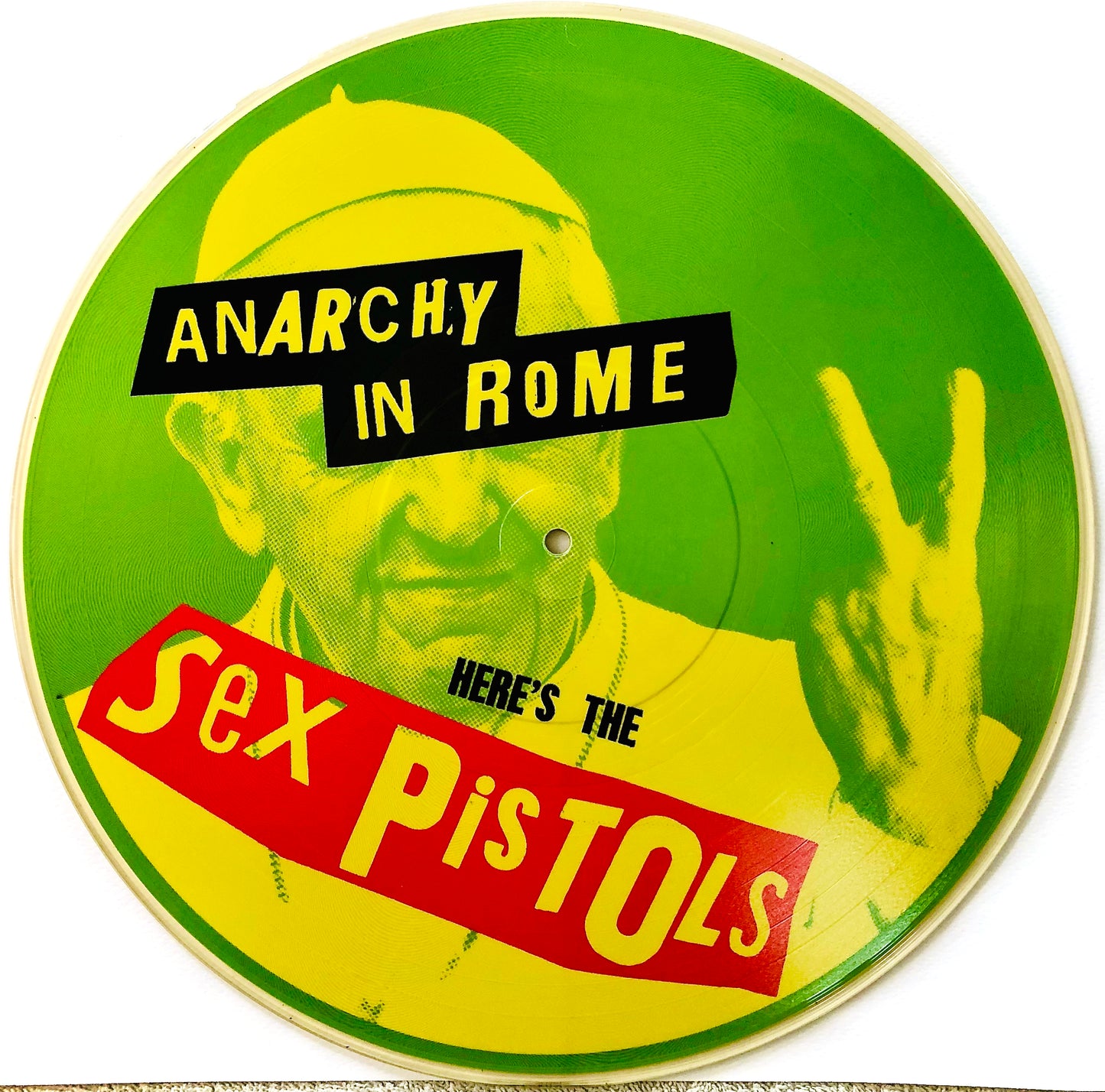 SEX PISTOLS - Anarchy in Rome - Picture Disc (Made in UK) (Live Stadio Olimpico di Roma, 10/07/1996)