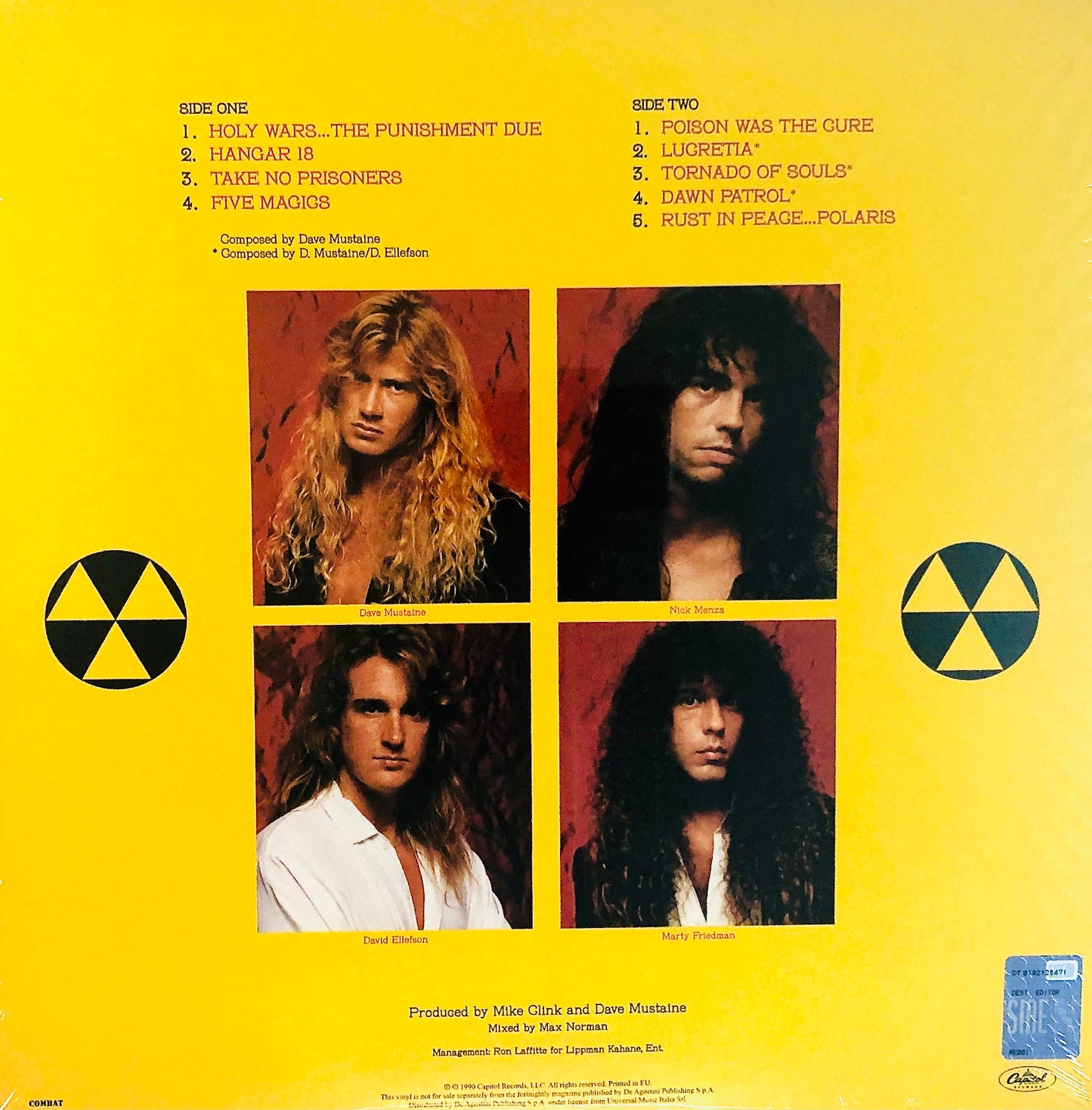 MEGADETH - Rust in peace - Vinile Nero Rimasterizzato + Toppa e Spilla