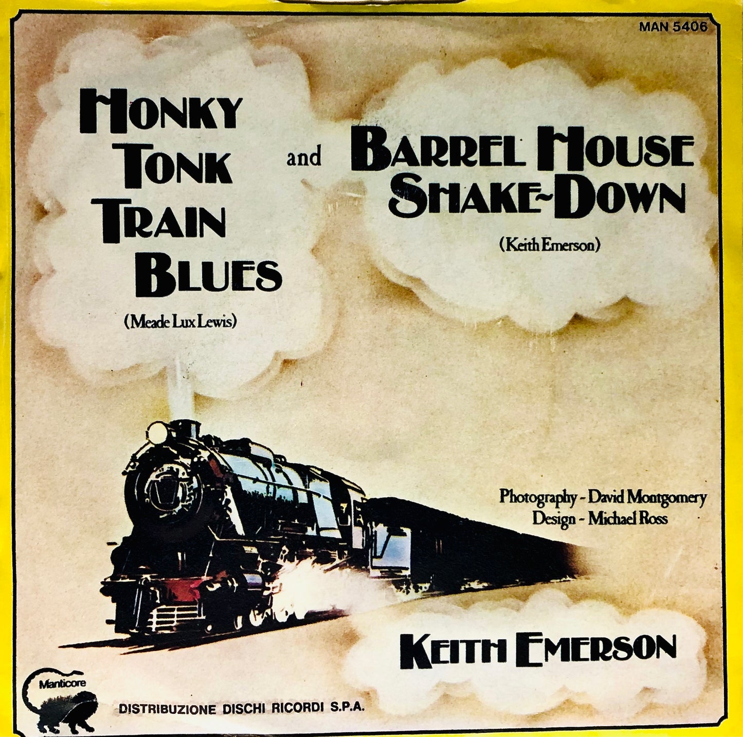 KEITH EMERSON - Honky Tonk Train Blues - 45rpm Usato (7" Used Vinyl)