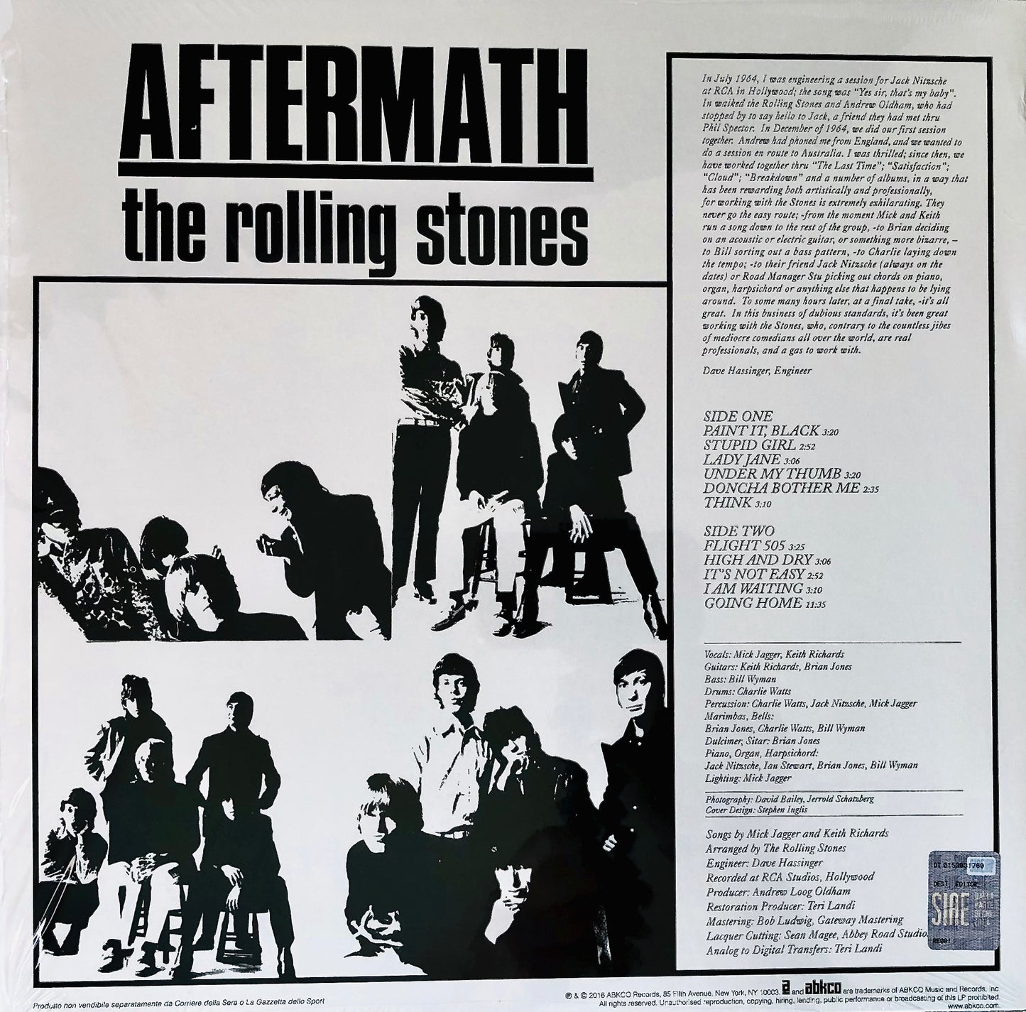 ROLLING STONES - Aftermath -  Vinile Nero (Black Vinyl)