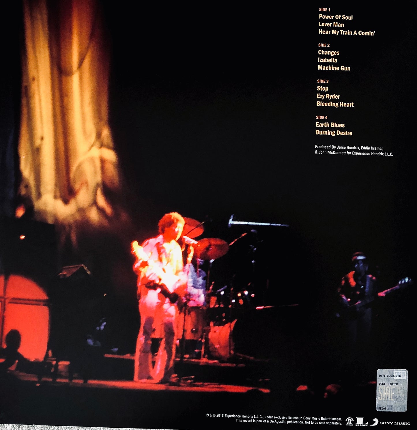 JIMI HENDRIX - Machine Gun (The Fillmore East, First Show 31/12/1969) -  Doppio Vinile Nero