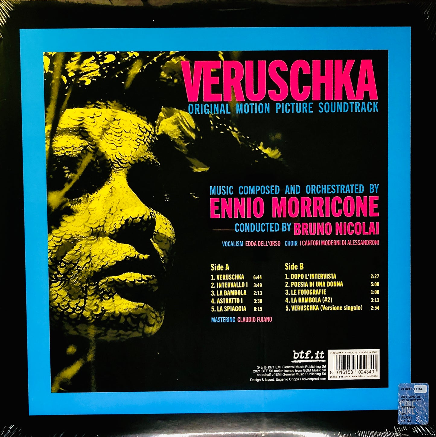 ENNIO MORRICONE - Veruschka - Vinile Giallo Trasparente Rimasterizzato / Colonna sonora