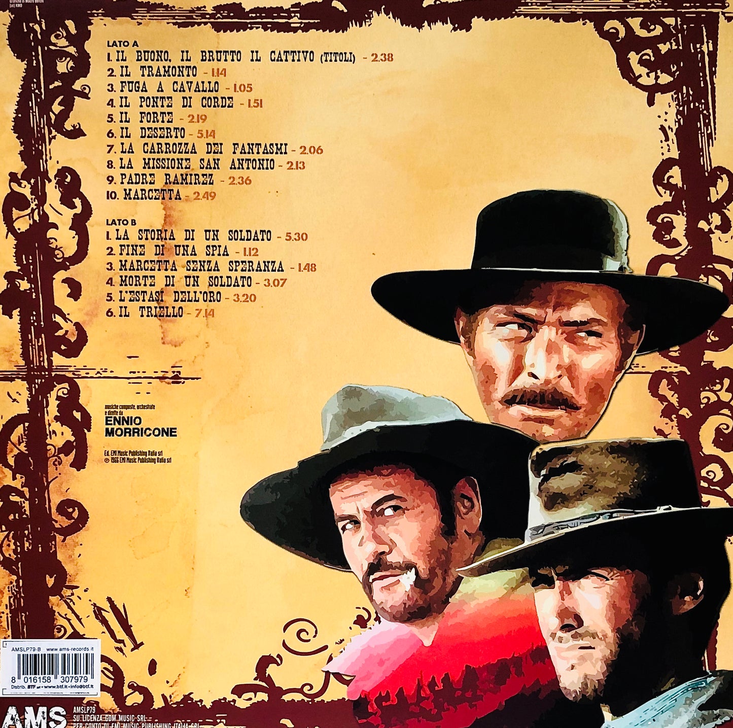 MORRICONE ENNIO - Il Buono,Il Brutto e Il Cattivo - Vinile Blu Trasparente