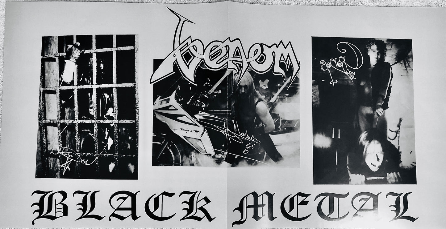 VENOM - Black Metal - Vinile Nero Rimasterizzato + Toppa e Spilla