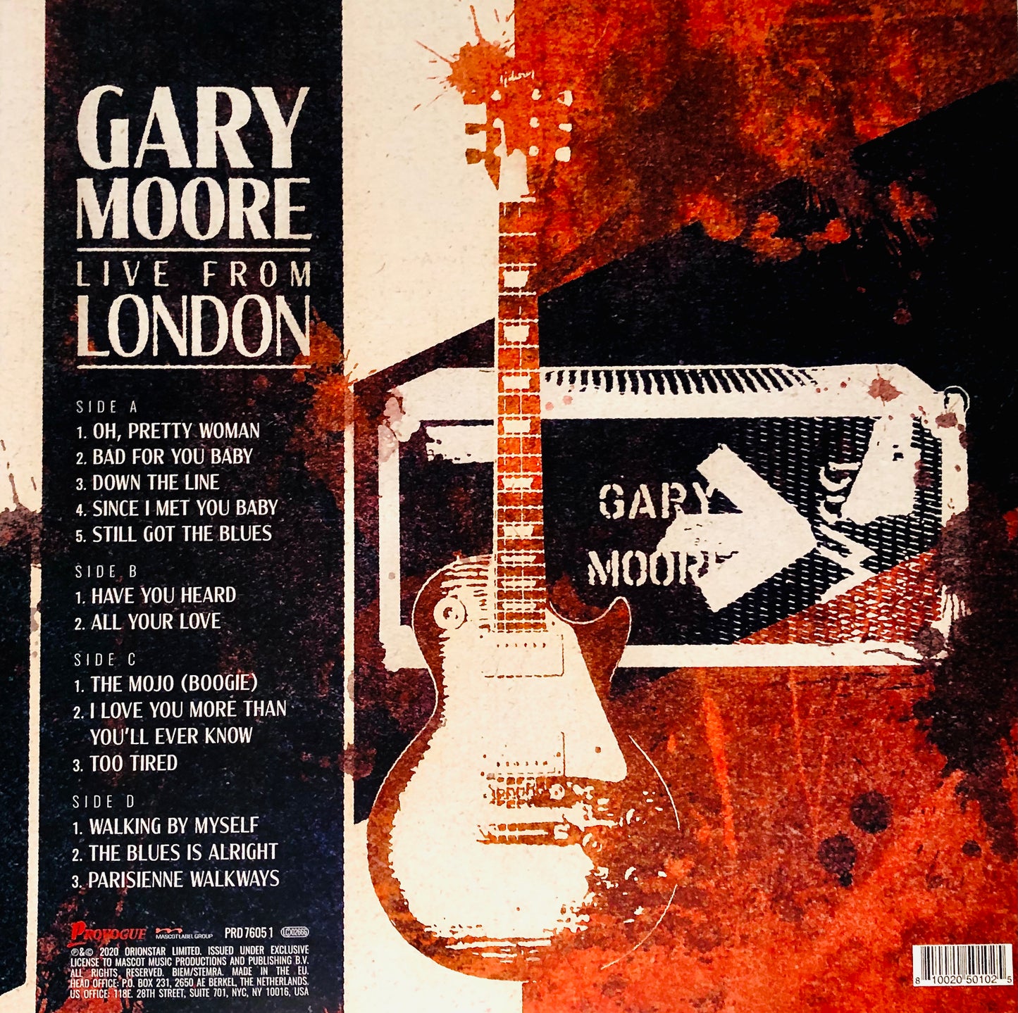 GARY MOORE - Live from London - Doppio Vinile Blu