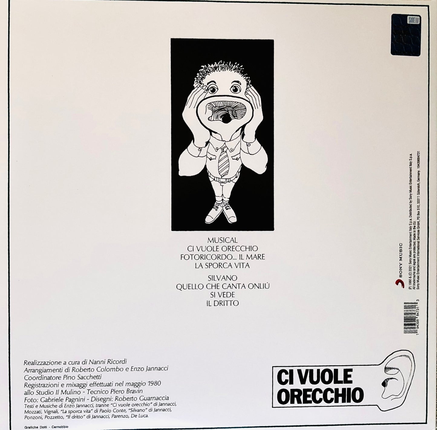 ENZO JANNACCI - Ci vuole Orecchio - Vinile Verde Trasparente