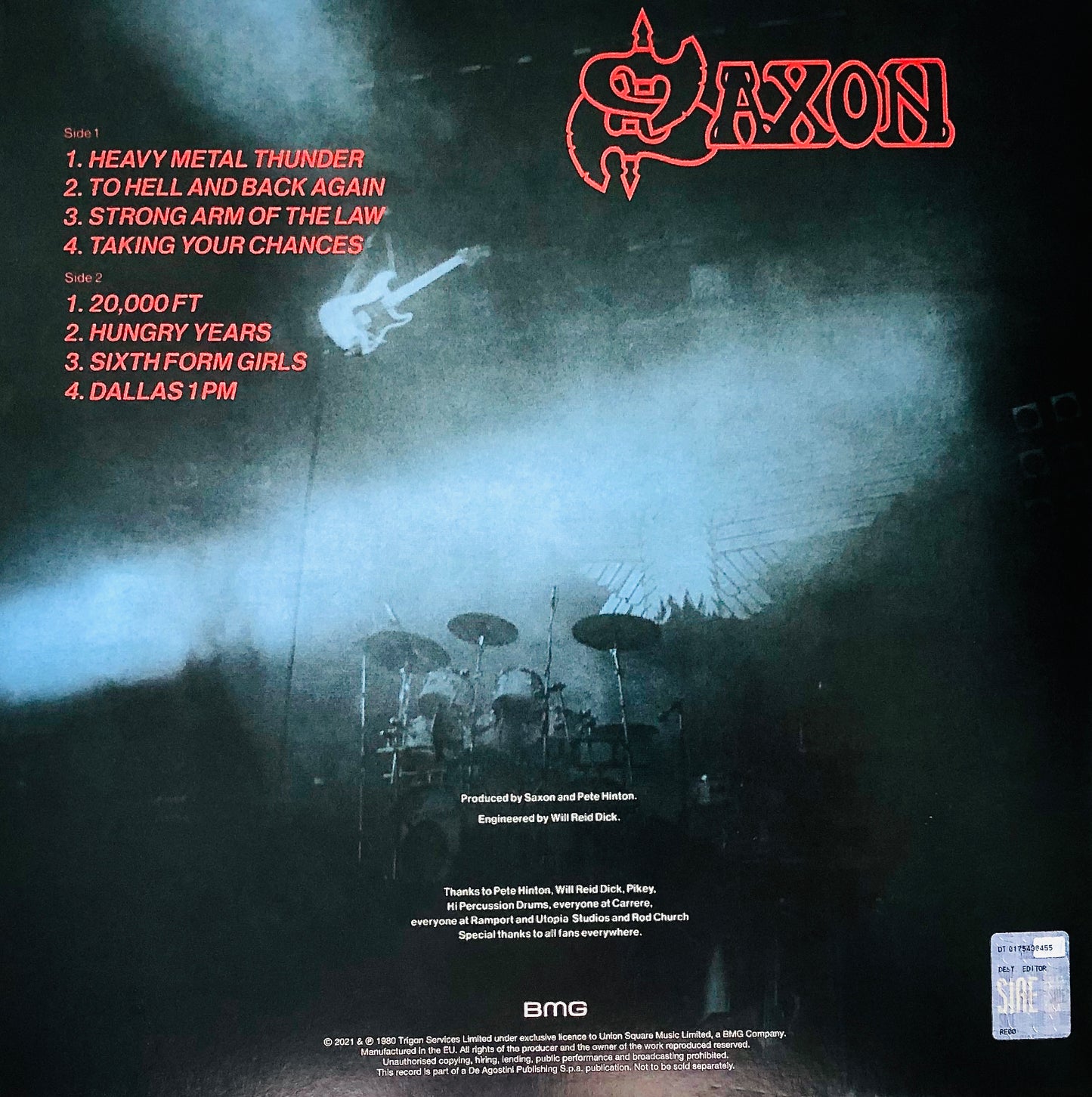 SAXON - Strong Arm of the Law - Vinile Rimasterizzato + Spilla e Toppa