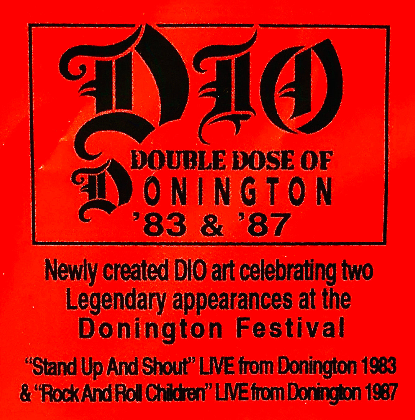 DIO - Double Dose of Donington ’83 & ’87 - Picture Disc (Record Store Day 2022)