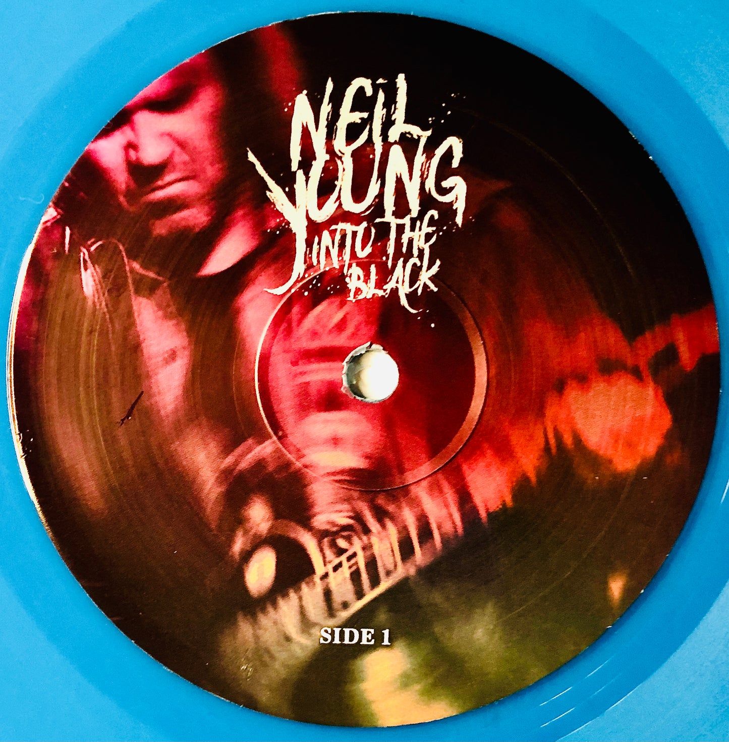 NEIL YOUNG - Into the Black - Vinile Blu (made in UK) (Blue Vinyl)