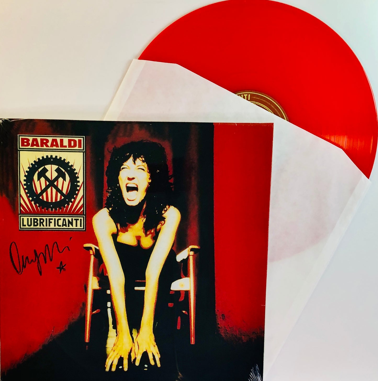 ANGELA BARALDI - Baraldi Lubrificanti - Vinile Rosso Trasparente (Ed. Lim. Autografata)