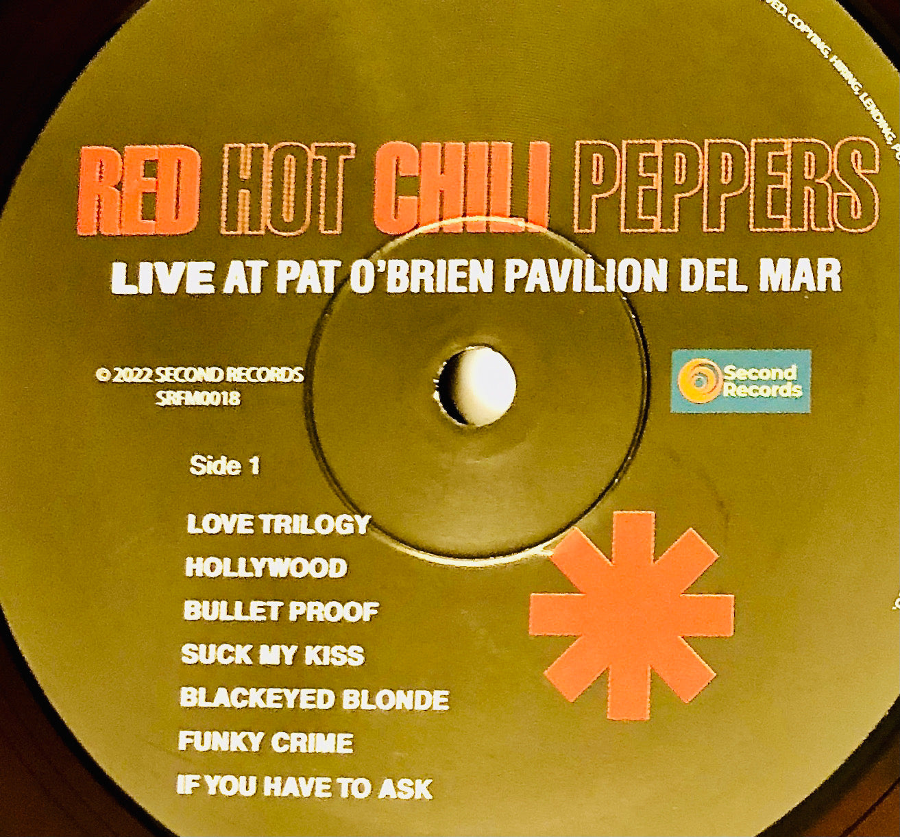 RED HOT CHILI PEPPERS - Live at Pat O’ Brien Pavilion del Mar - Vinile Marmorizzato / Metal