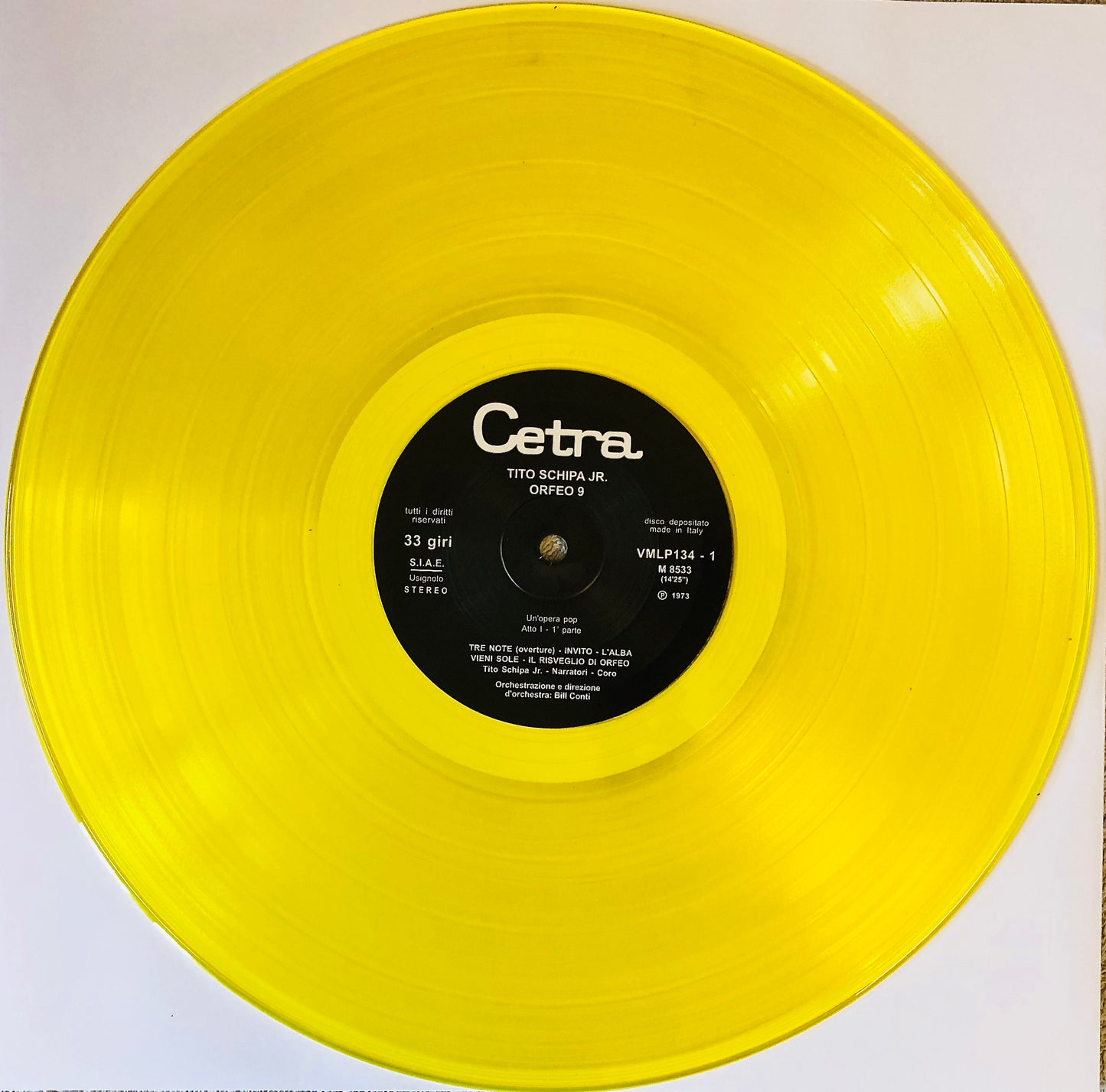 TITO SCHIPA JR. - Orfeo 9 - Doppio Vinile Giallo