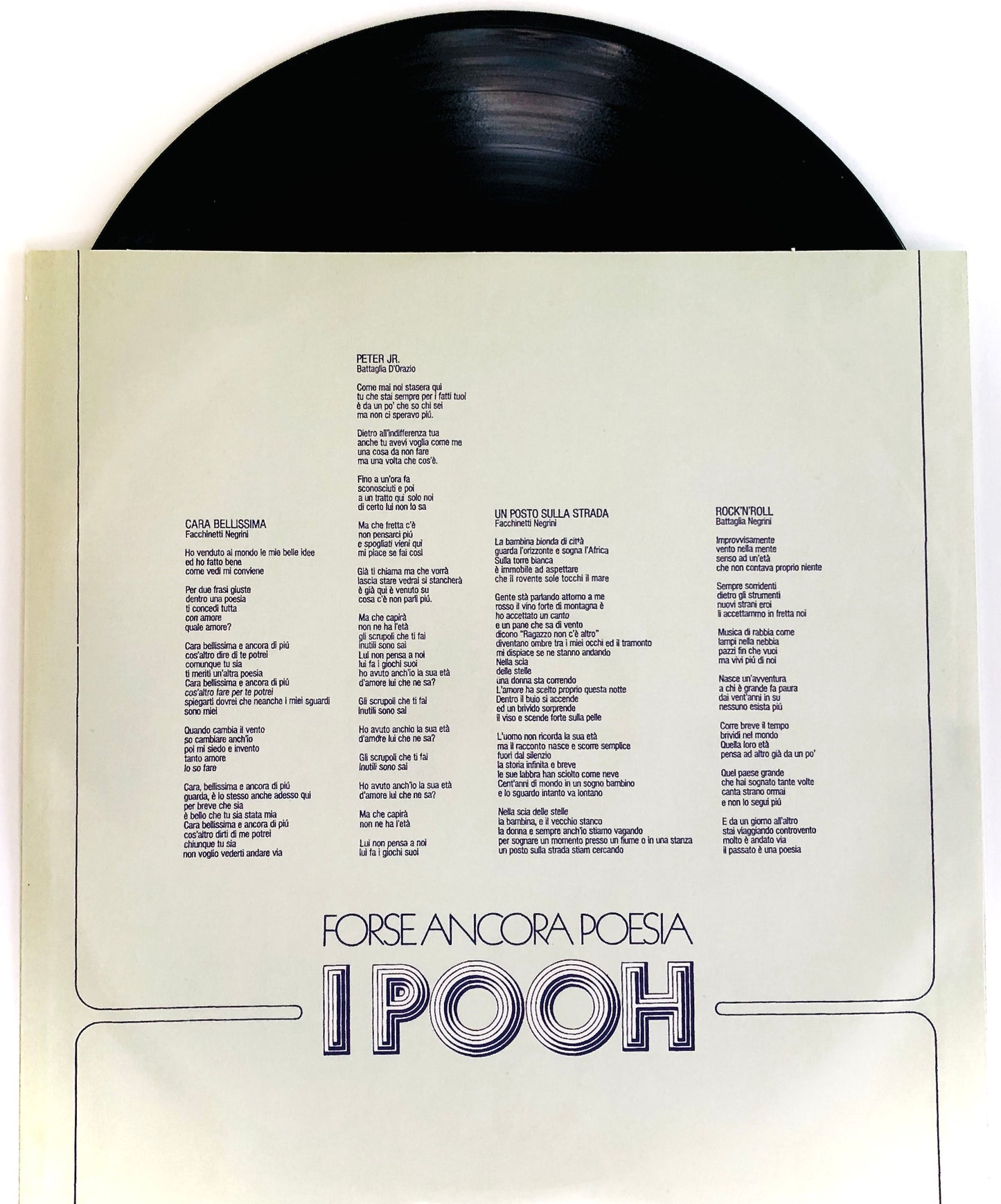 POOH - Forse ancora poesia - Vinile Nero (Black Vinyl)