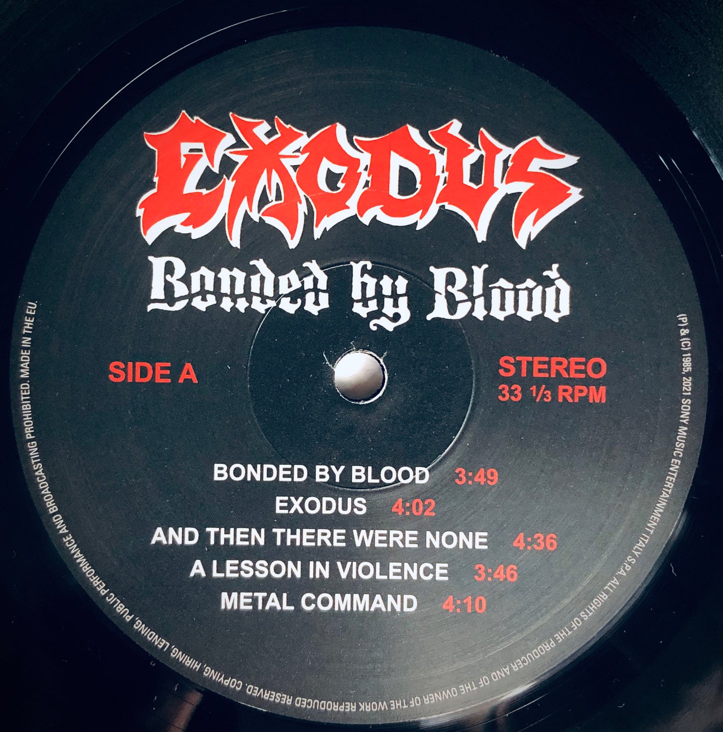 EXODUS - Bonded by Blood - Vinile Nero Rimasterizzato