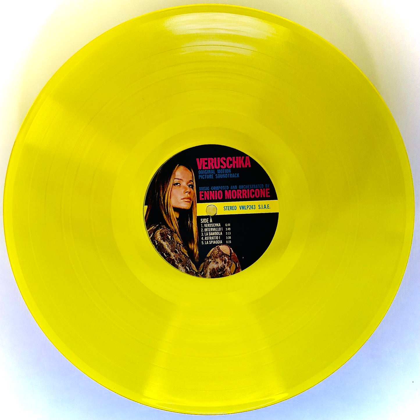 ENNIO MORRICONE - Veruschka - Vinile Giallo Trasparente Rimasterizzato / Colonna sonora