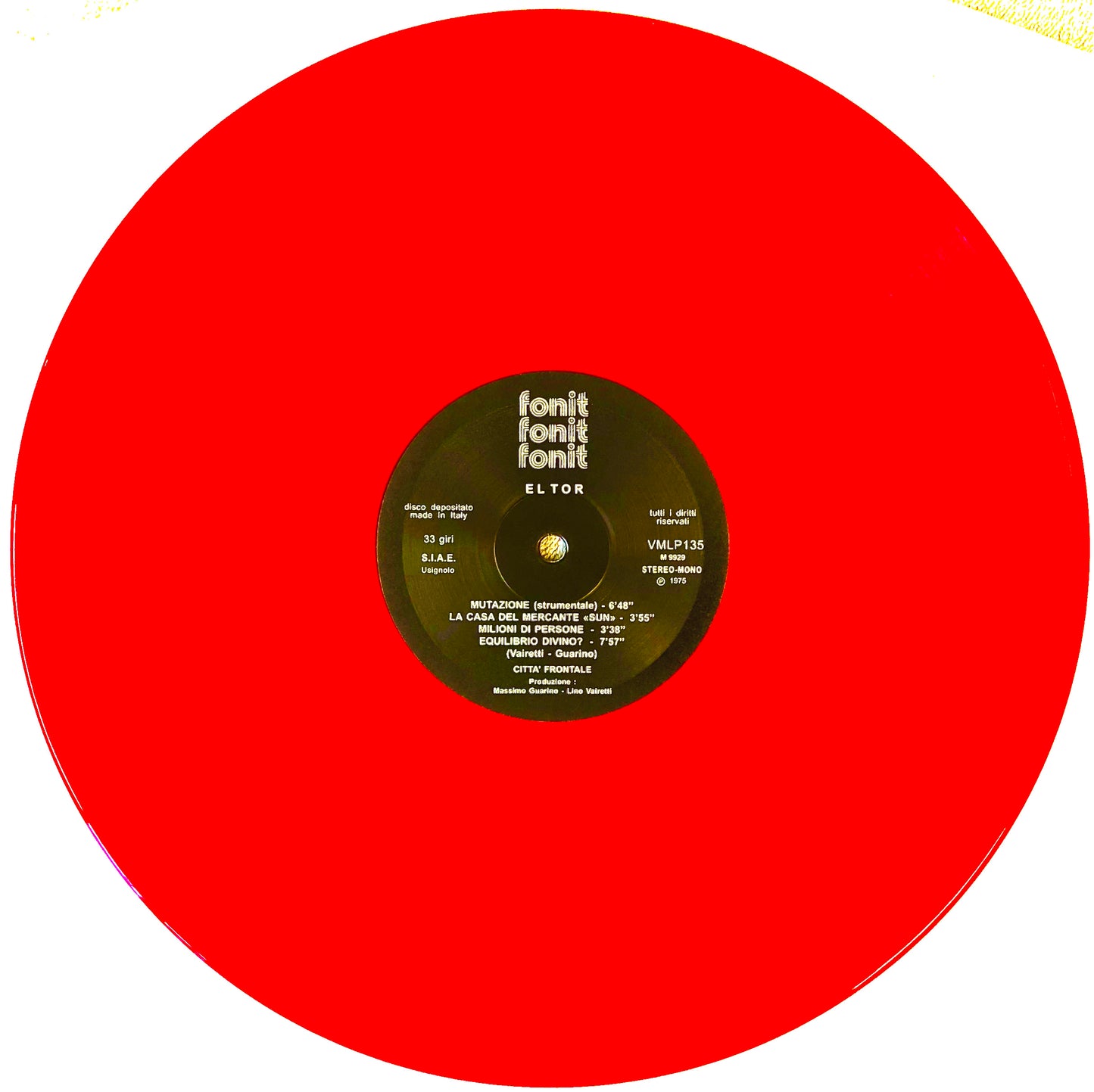 CITTA’ FRONTALE - El Tor - Vinile Rosso Trasparente