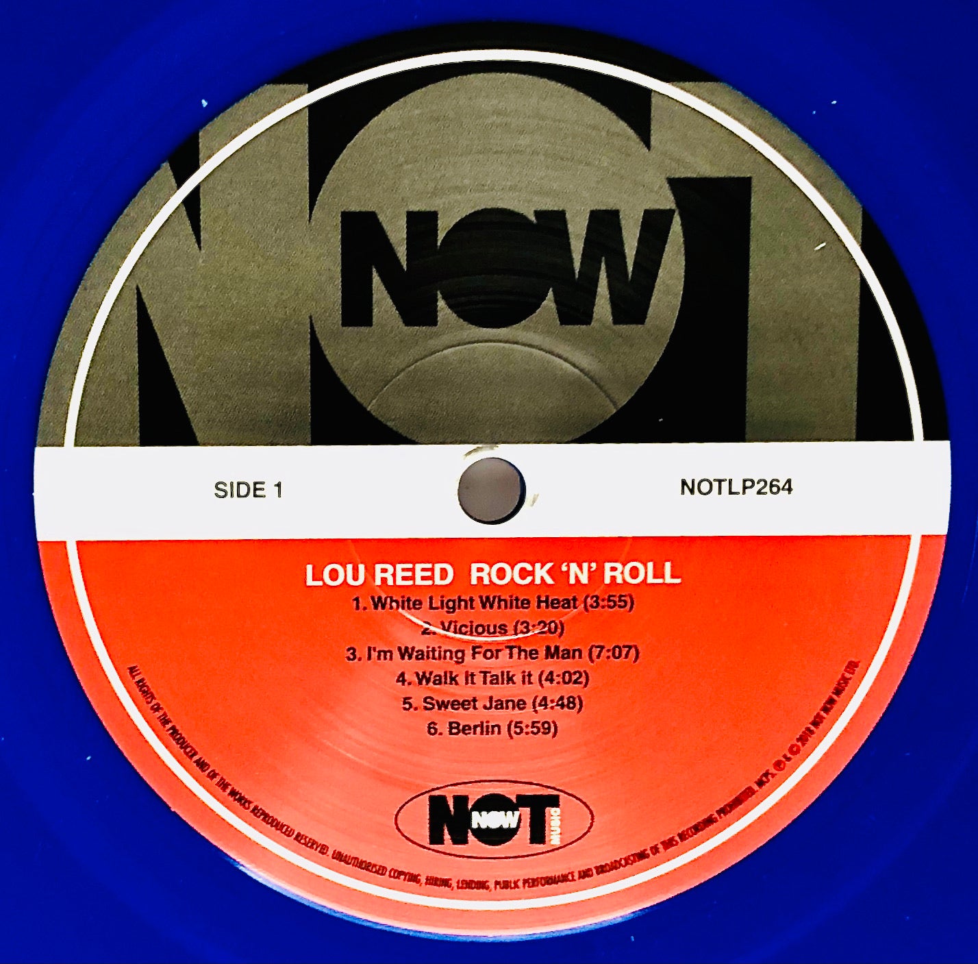 LOU REED - Rock ’n’ Roll - Vinile Blu Trasparente (made in UK)