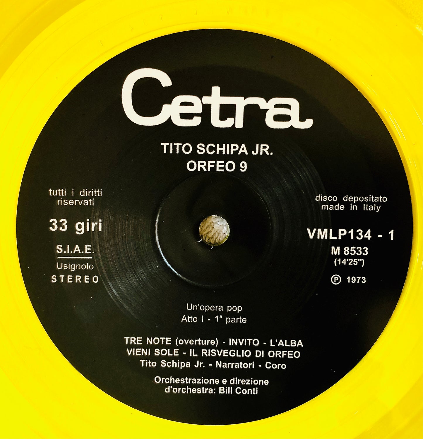 TITO SCHIPA JR. - Orfeo 9 - Doppio Vinile Giallo