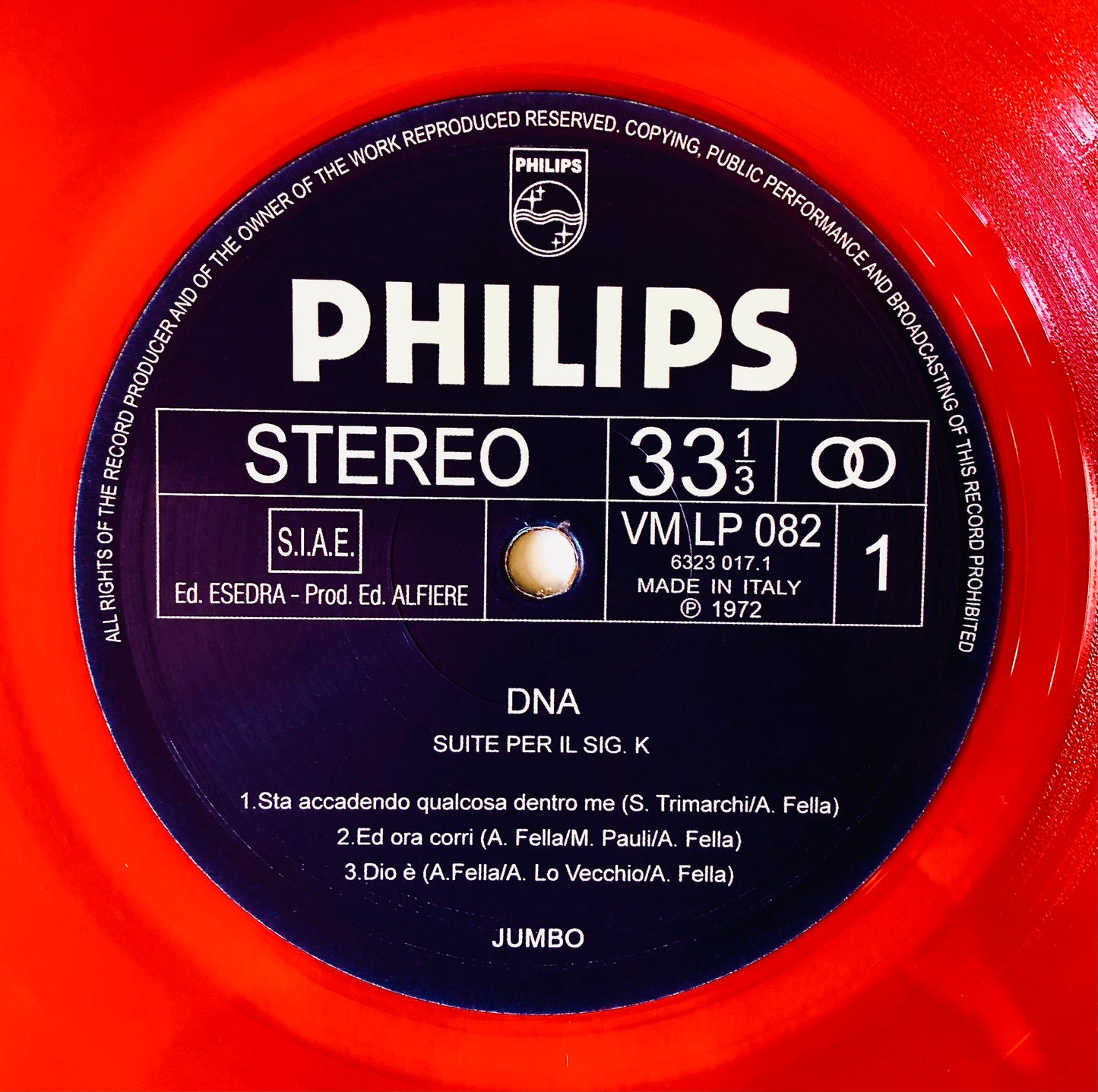 JUMBO - DNA - Vinile Rosso Trasparente