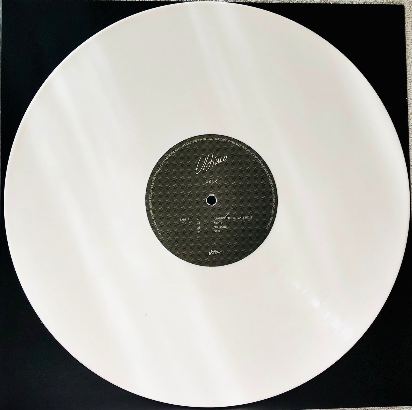 ULTIMO - Solo - Doppio Vinile Bianco Solido (Solid White Double Vinyl)