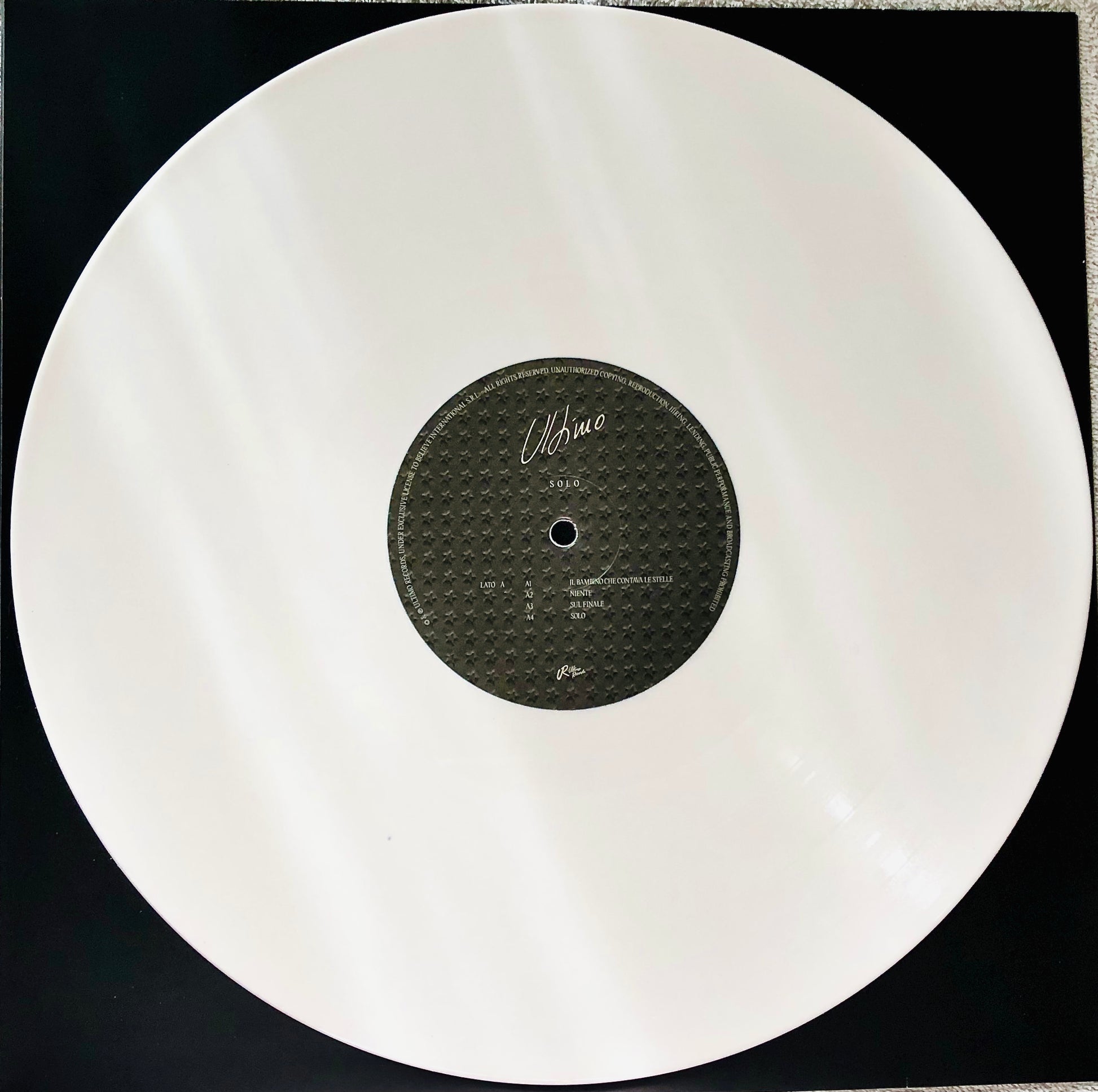 ULTIMO - Solo - Doppio Vinile Bianco Solido (Solid White Double Vinyl) –  The Hamster's Howl