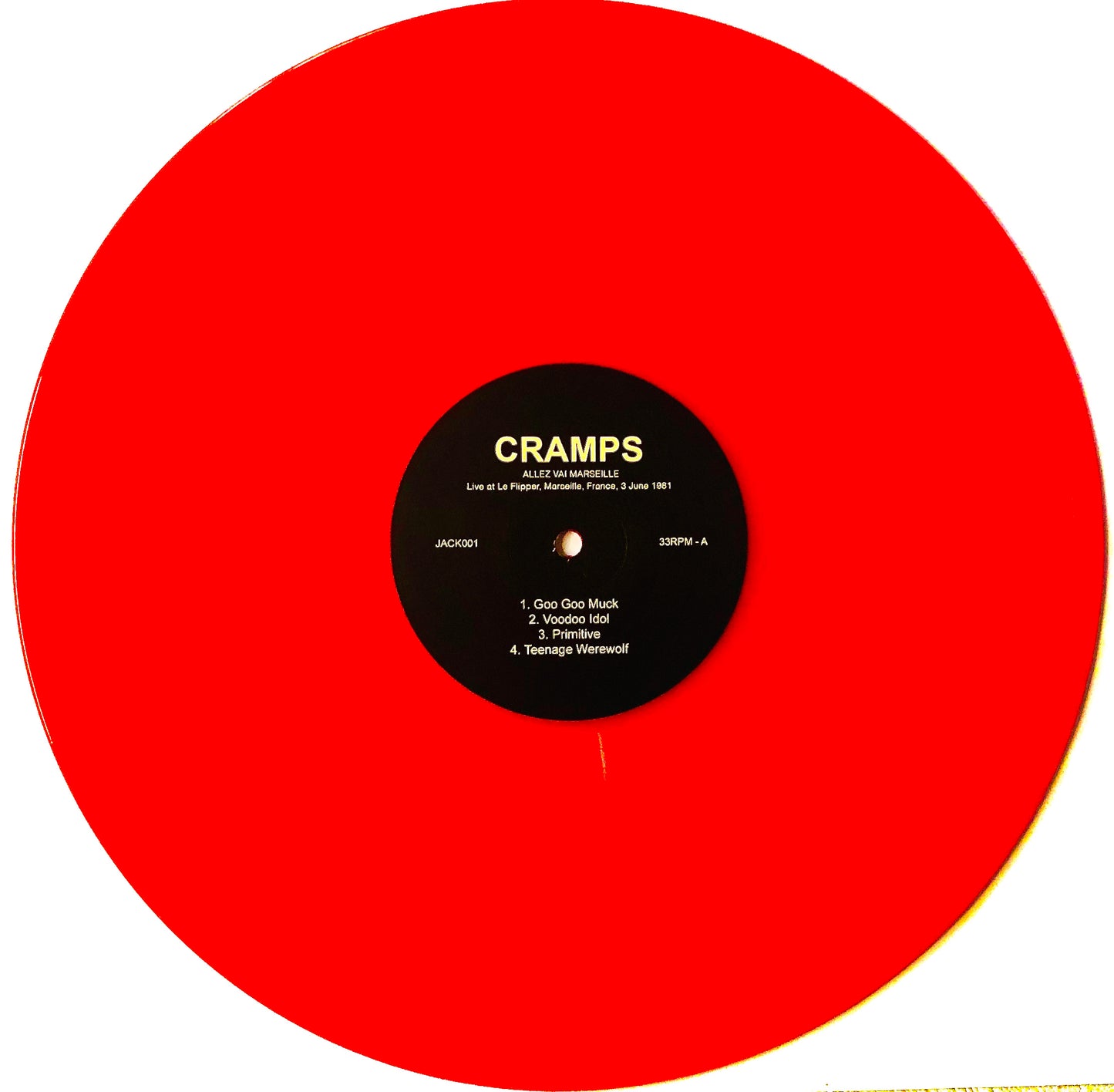 The CRAMPS	- Allez vai Marseille - Vinile Rosso Trasparente (Ed. Lim. 300 copie)