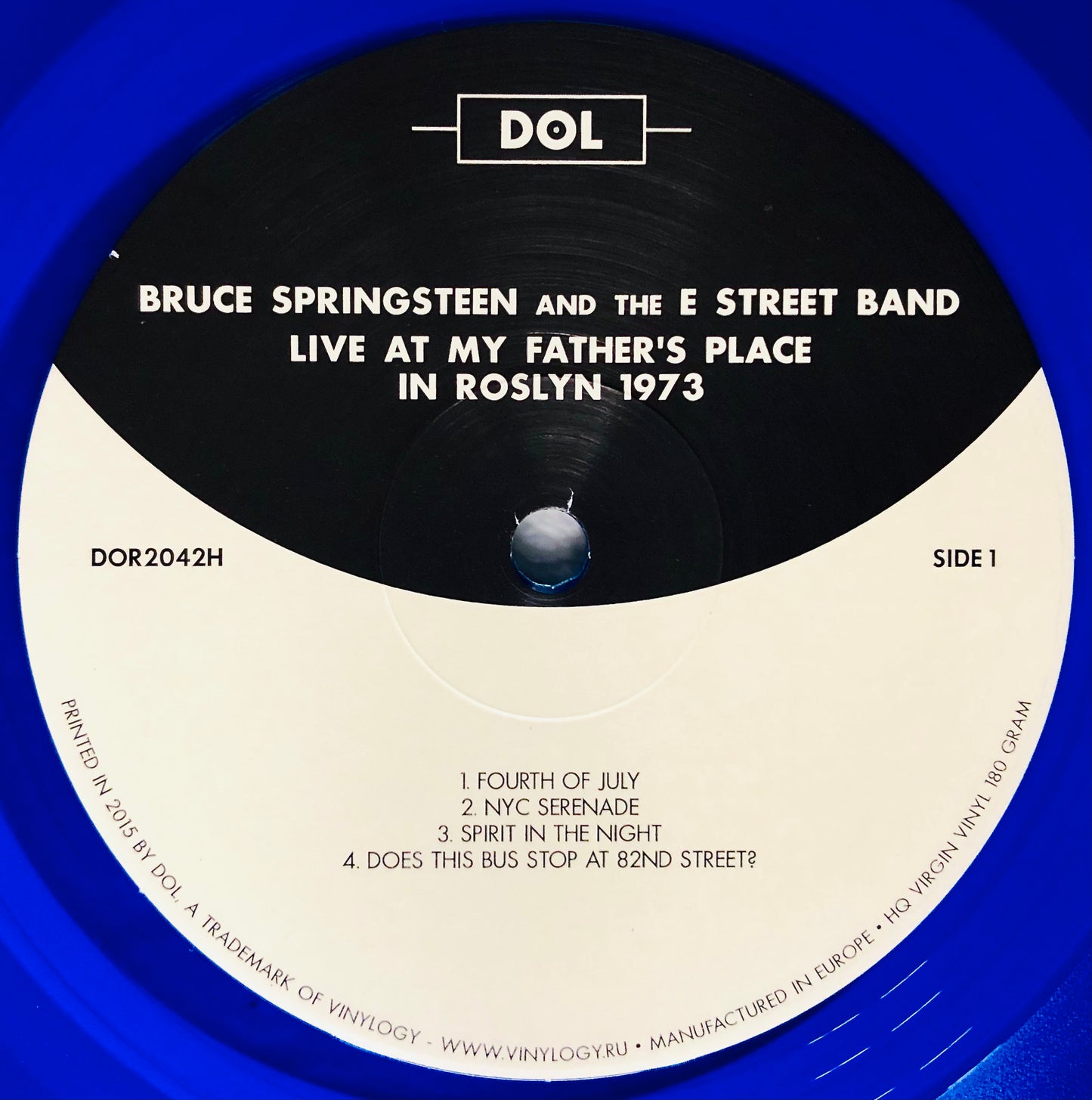 BRUCE SPRINGSTEEN & THE E STREET BAND - Live at My Father’s Place in Roslyn. July 31, 1973 - Vinile Blu Trasparente